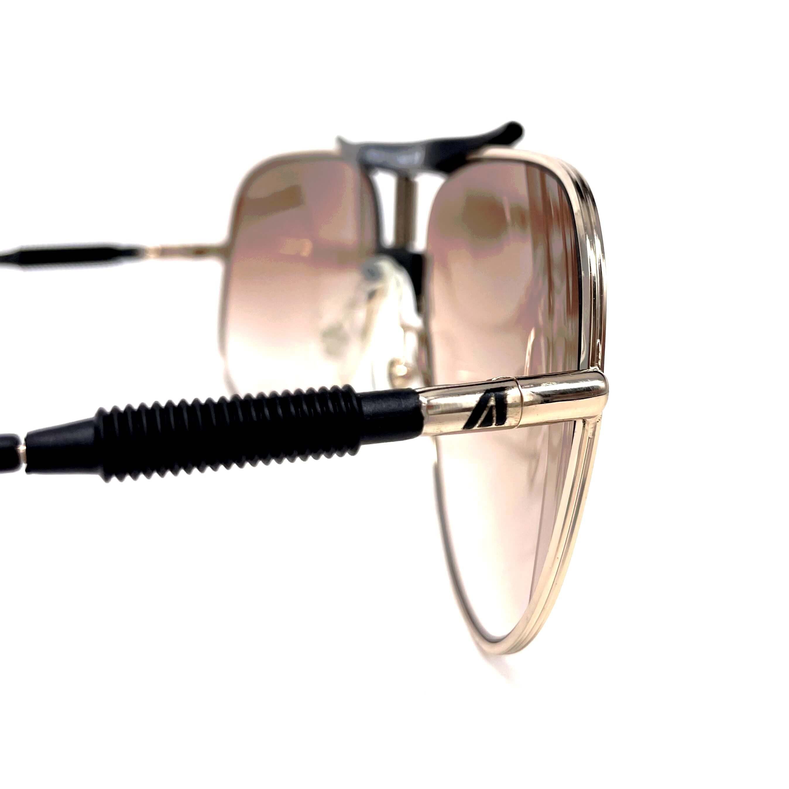 Vintage ALITALIA Professional 560 gold aviator sunglasses