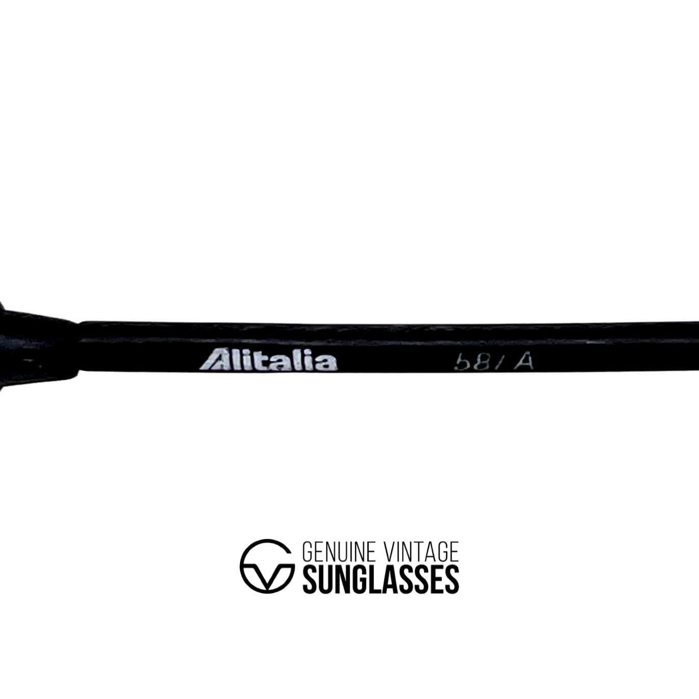 Vintage ALITALIA Professional 560 gold aviator sunglasses