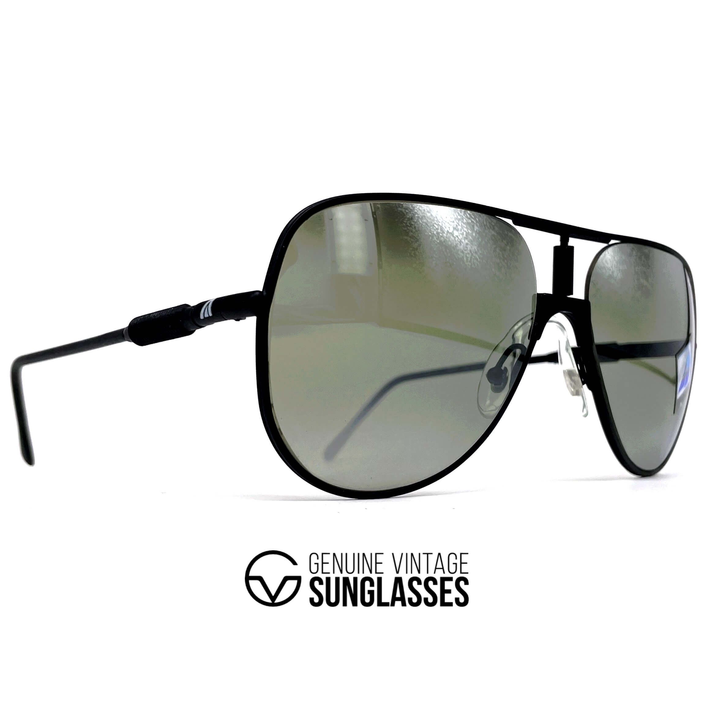 Vintage ALITALIA Professional 560 Serie Especiale black aviator sunglasses