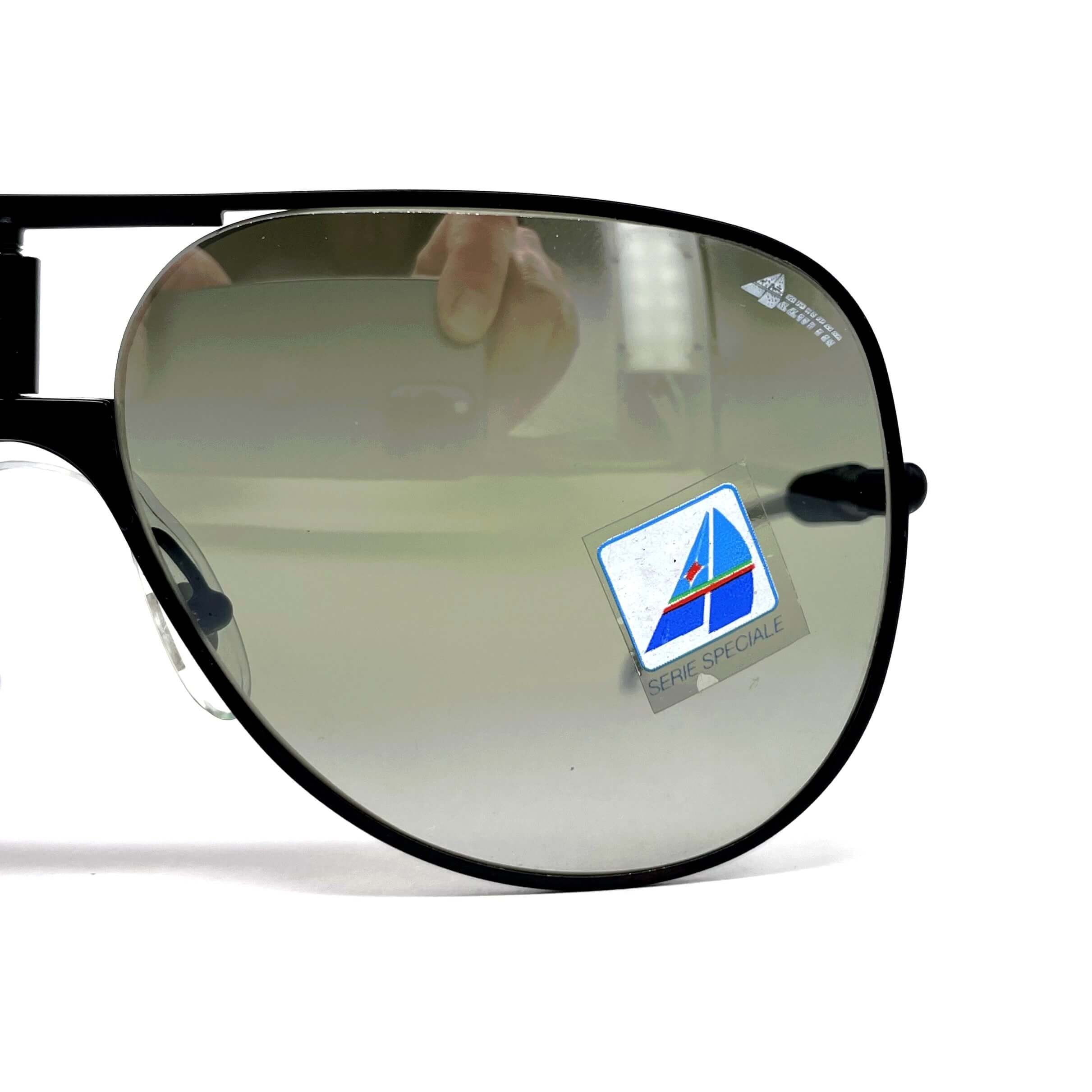 Vintage ALITALIA Professional 560 Serie Especiale black aviator sunglasses