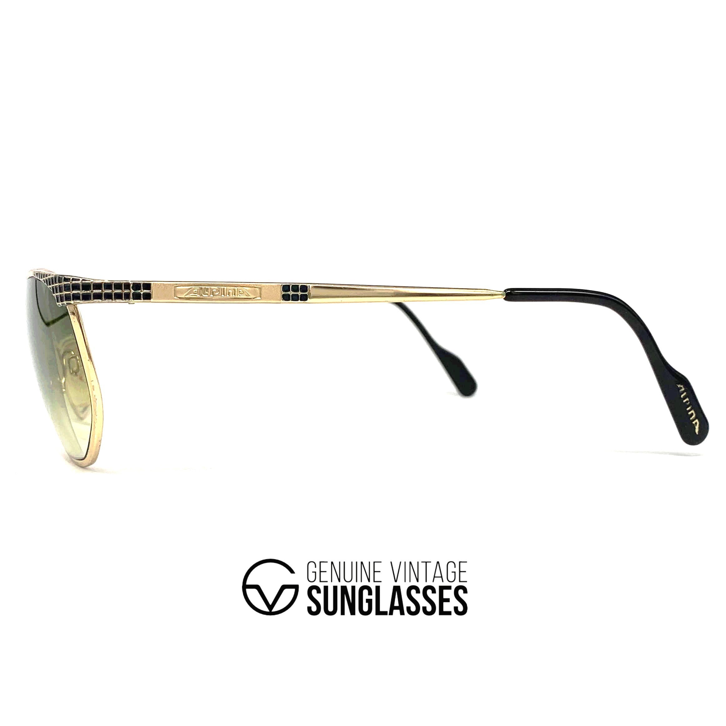 Vintage ALPINA Conte gold sunglasses