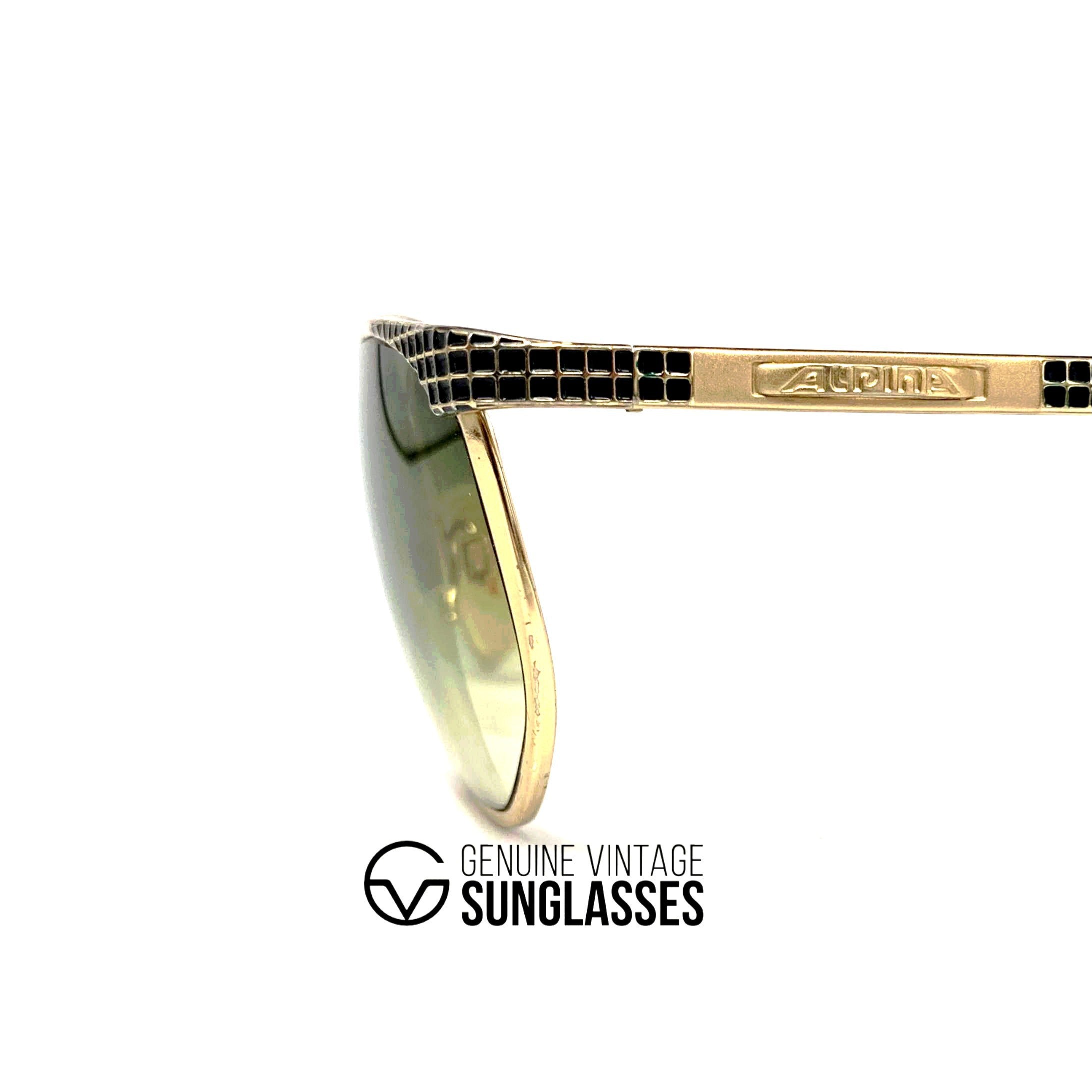 Vintage ALPINA Conte gold sunglasses