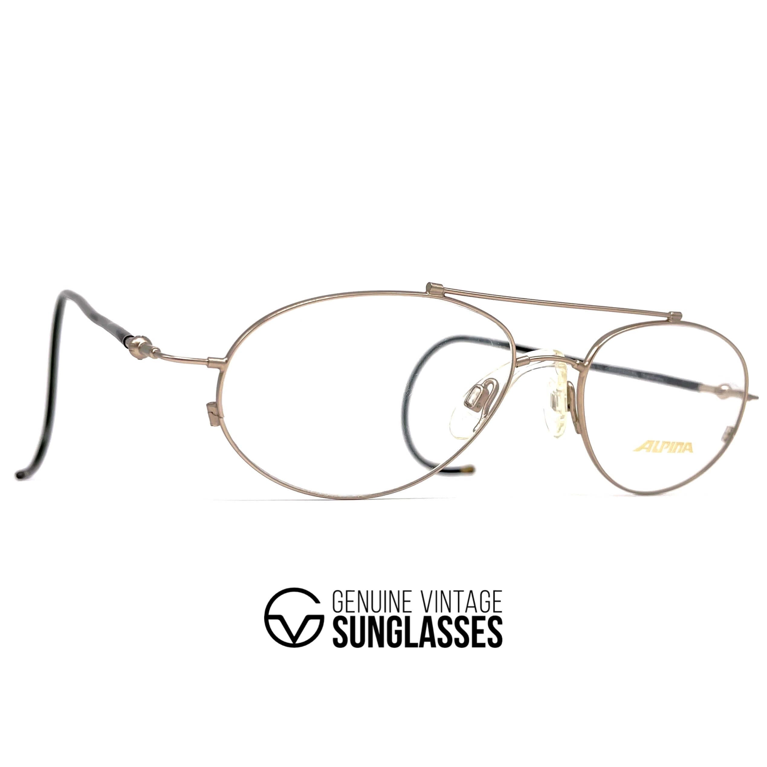 Vintage ALPINA Sport 2 gold glasses frames