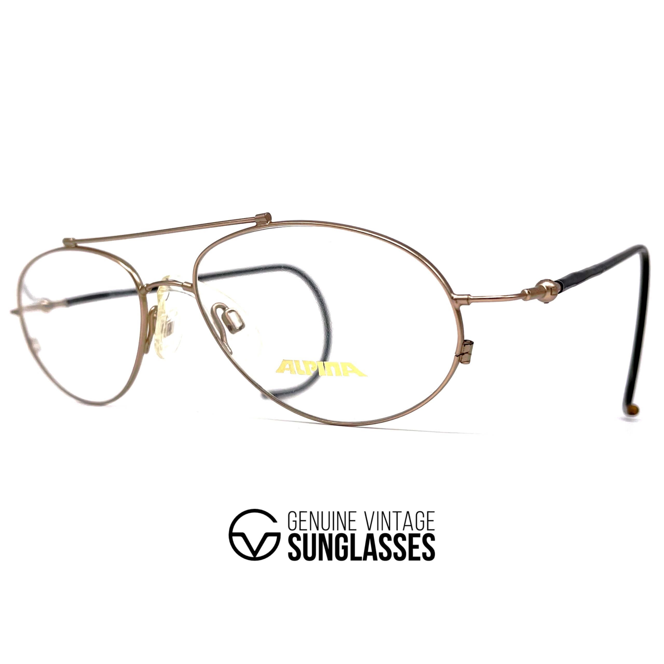 Vintage ALPINA Sport 2 gold glasses frames