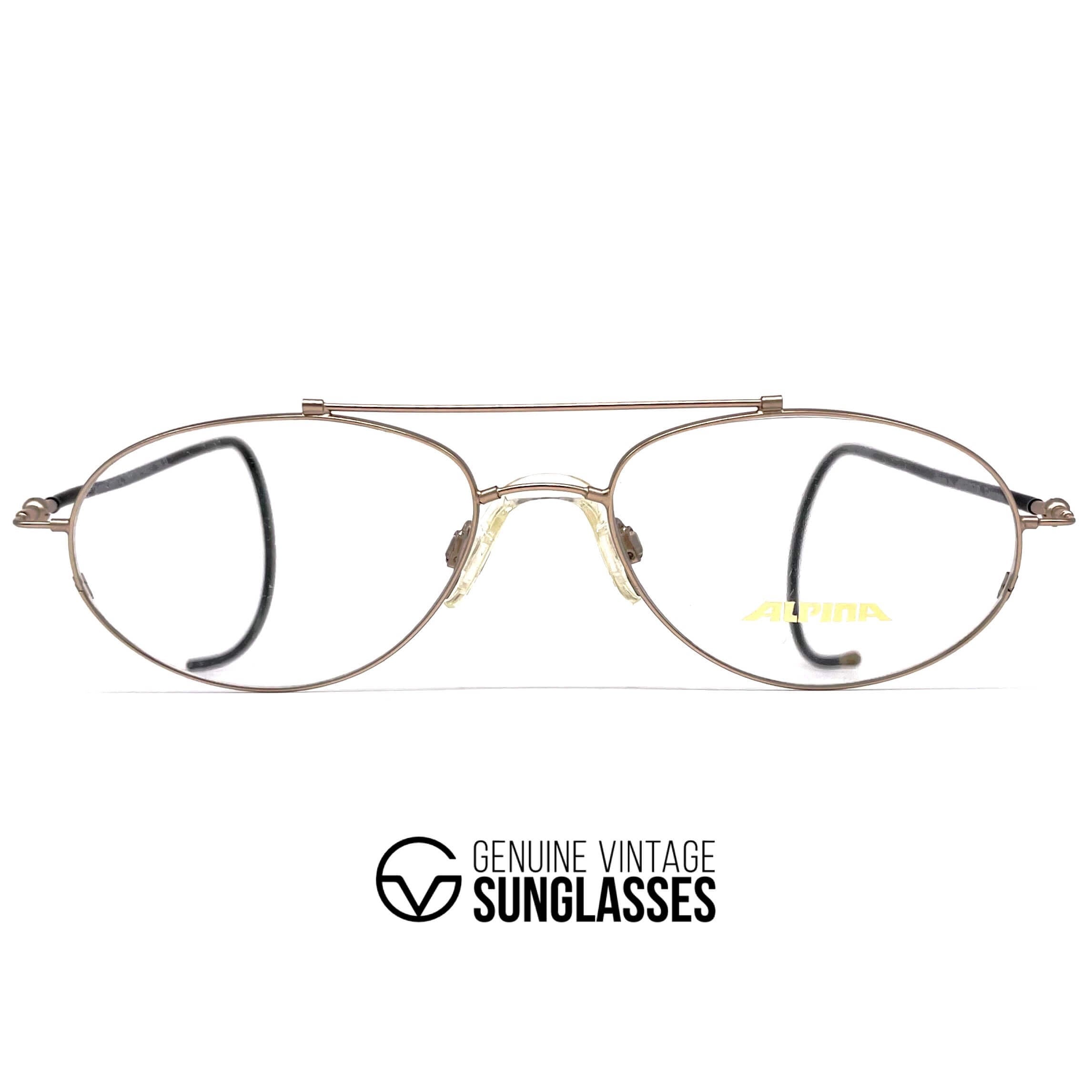 Vintage ALPINA Sport 2 gold glasses frames