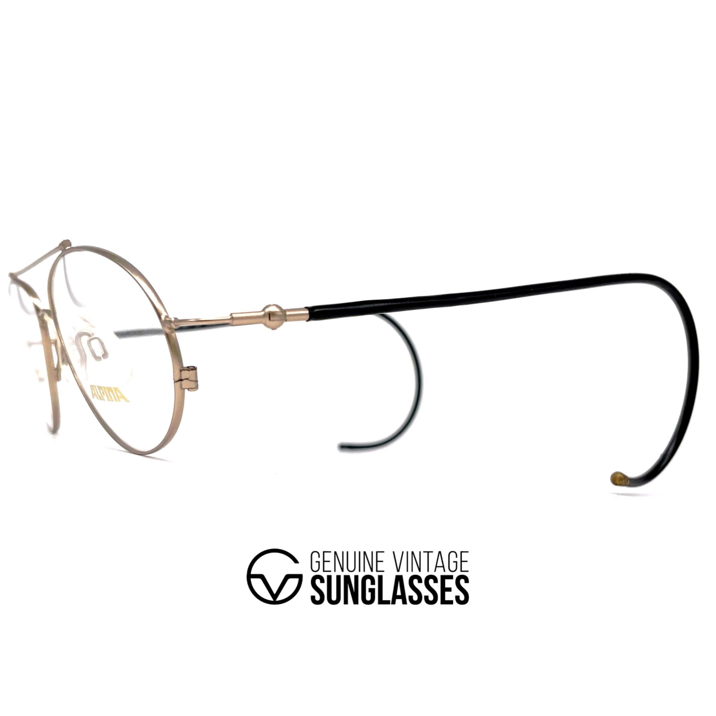 Vintage ALPINA Sport 2 gold glasses frames