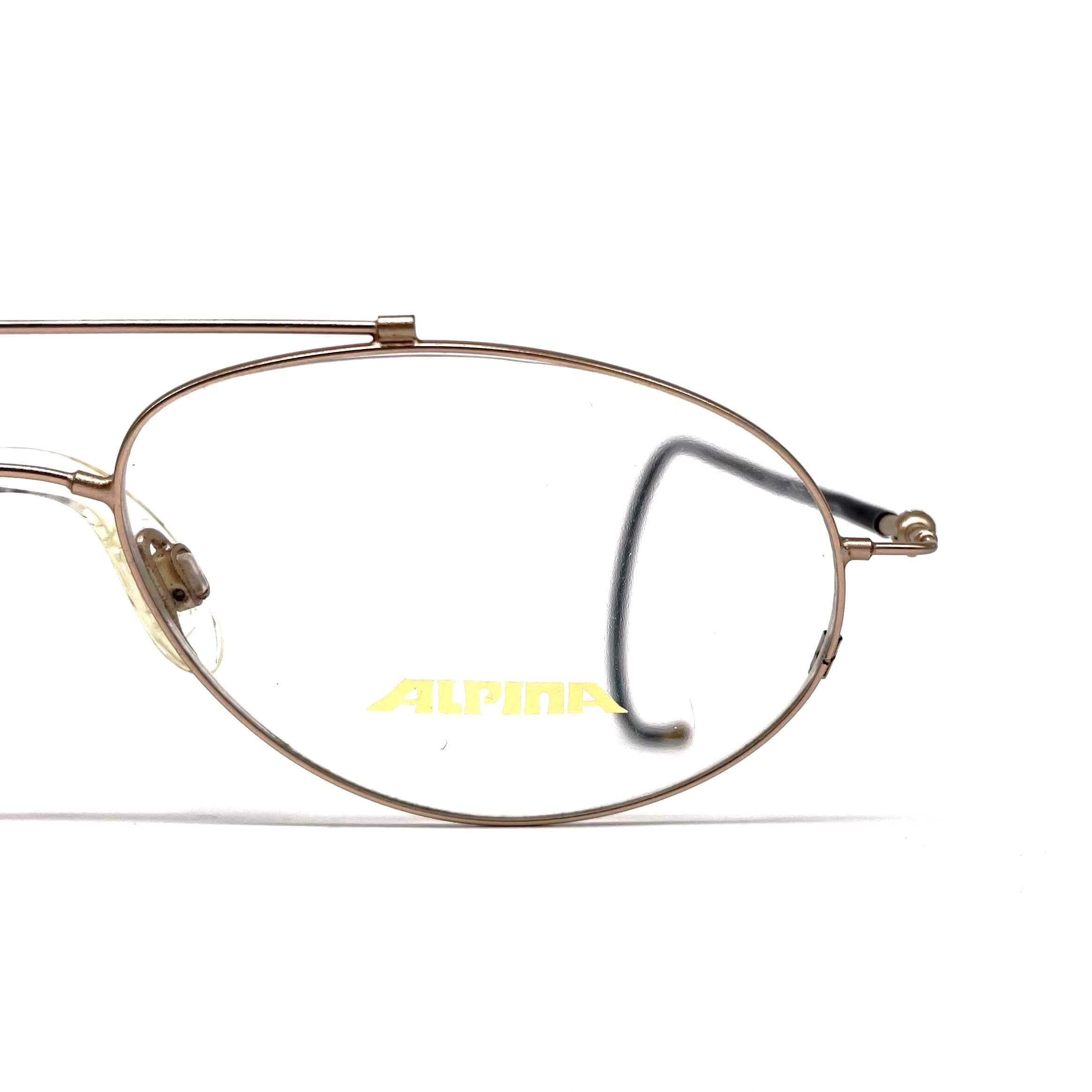 Vintage ALPINA Sport 2 gold glasses frames
