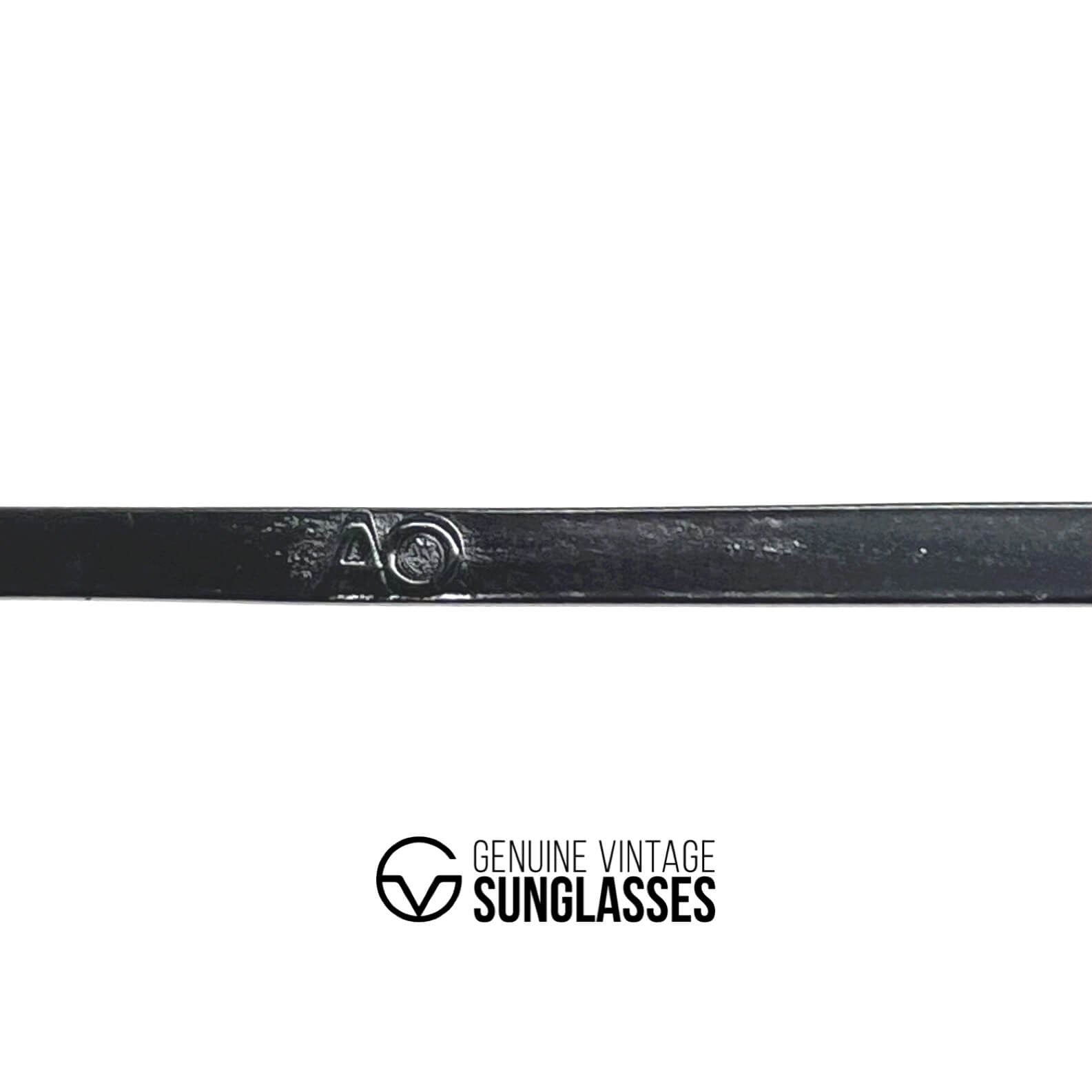 Vintage AMERICAN OPTICAL AO Command black aviator sunglasses