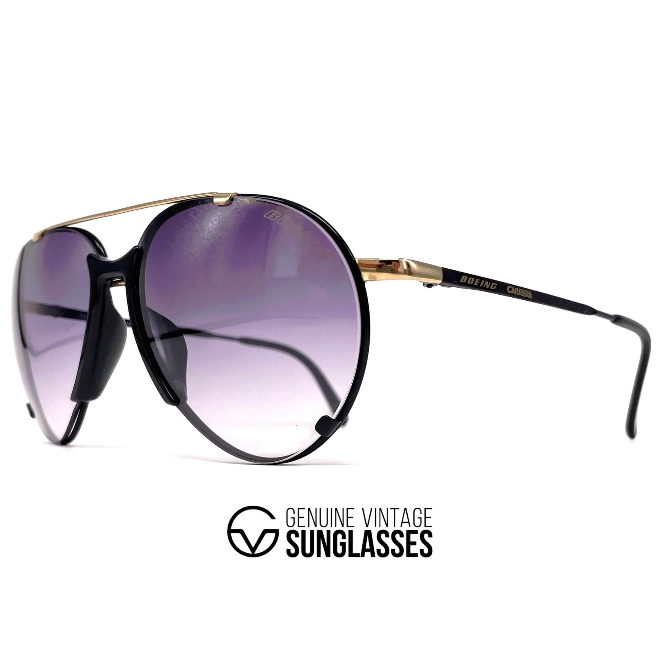 Vintage BOEING by CARRERA 5709 rimless aviator sunglasses