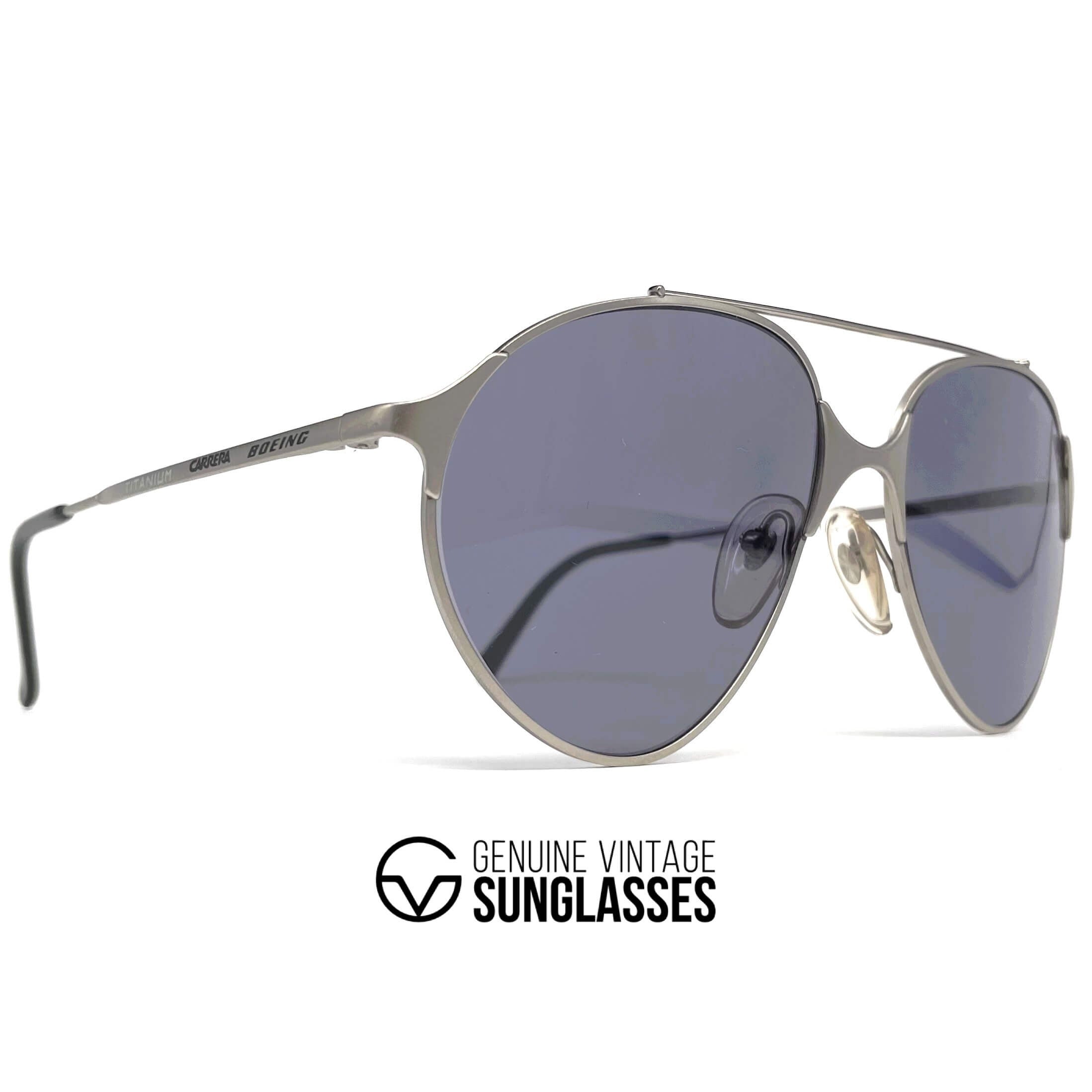 Vintage BOEING by CARRERA 5710 titanium aviator sunglasses