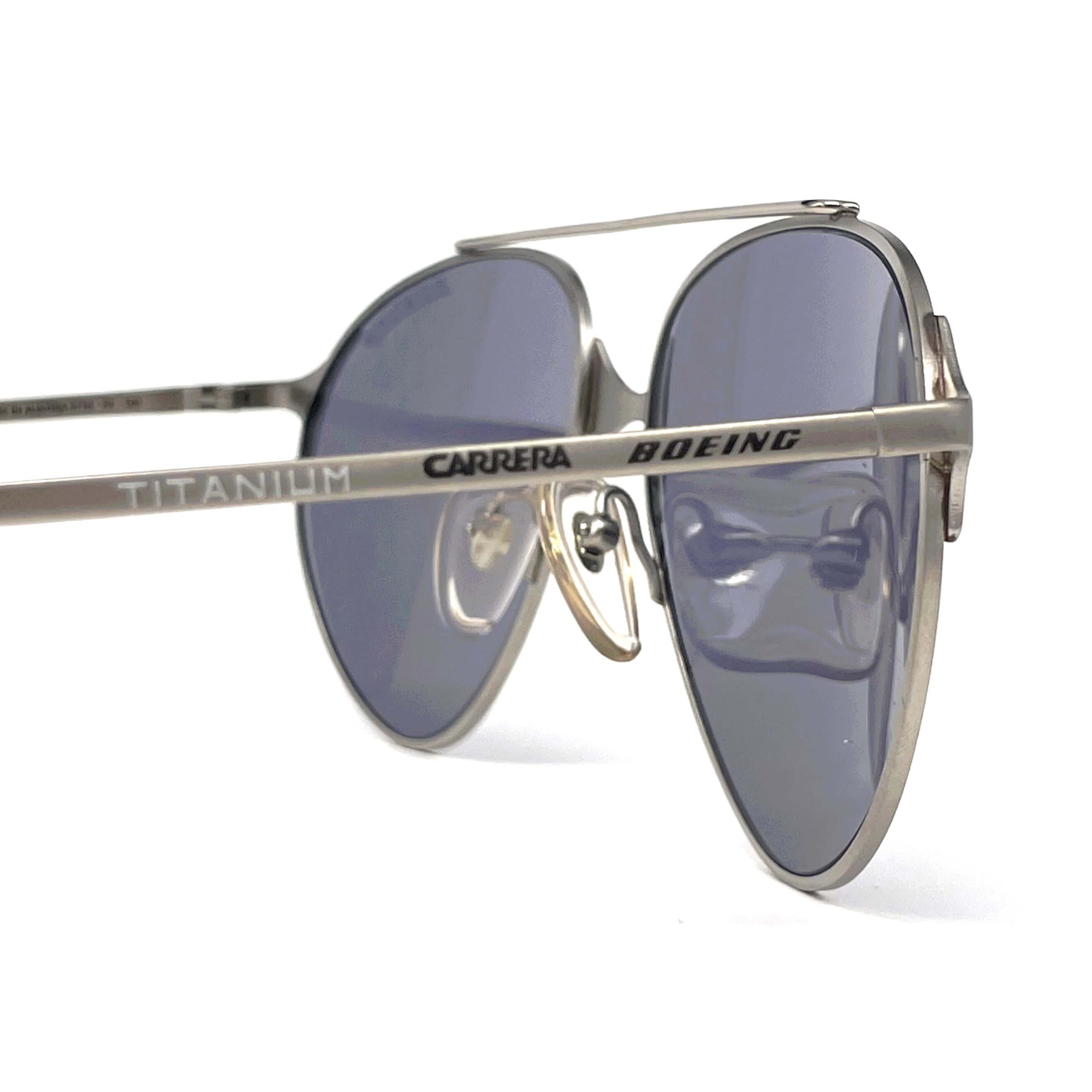Vintage BOEING by CARRERA 5710 titanium aviator sunglasses