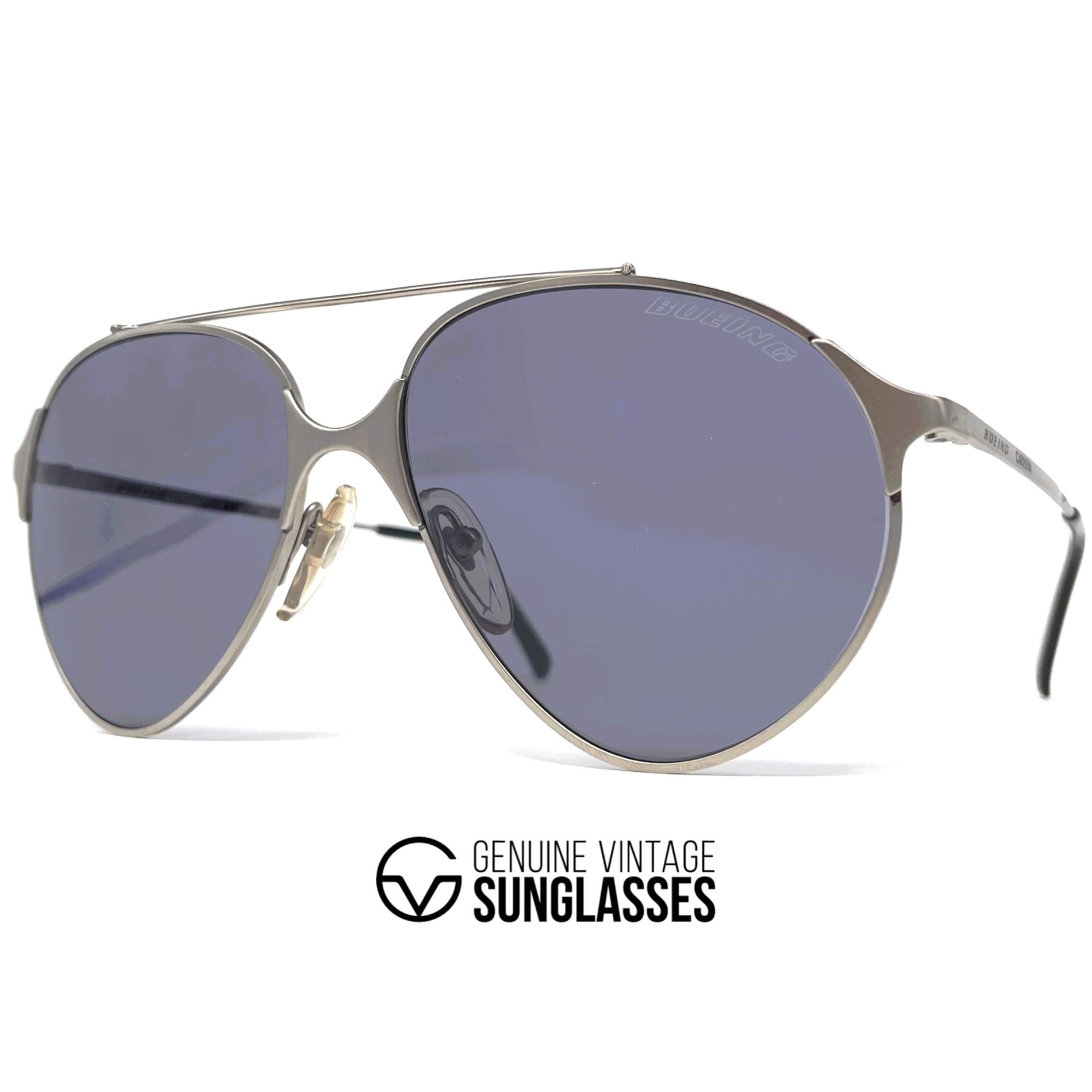 Vintage BOEING by CARRERA 5710 titanium aviator sunglasses