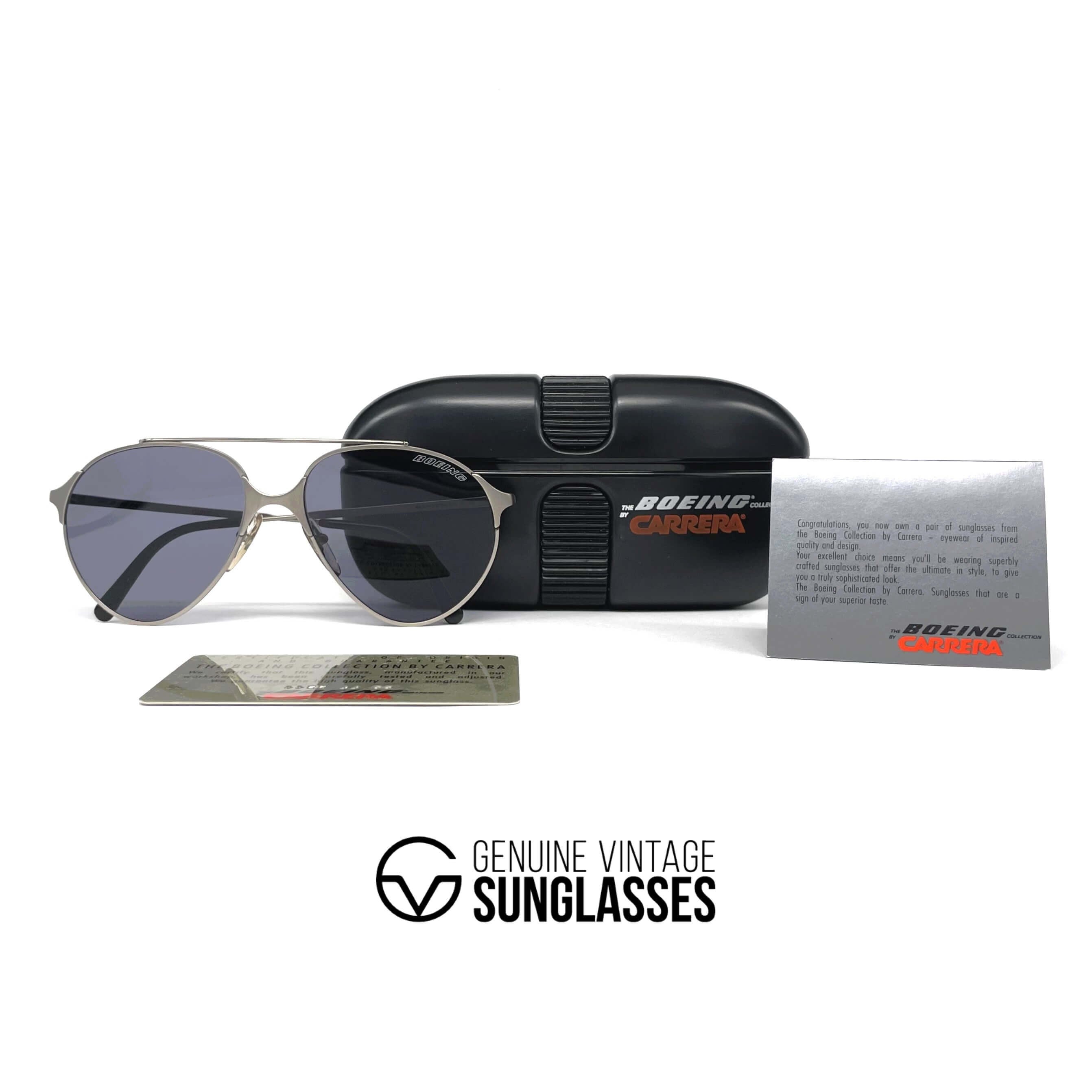 Vintage BOEING by CARRERA 5710 titanium aviator sunglasses