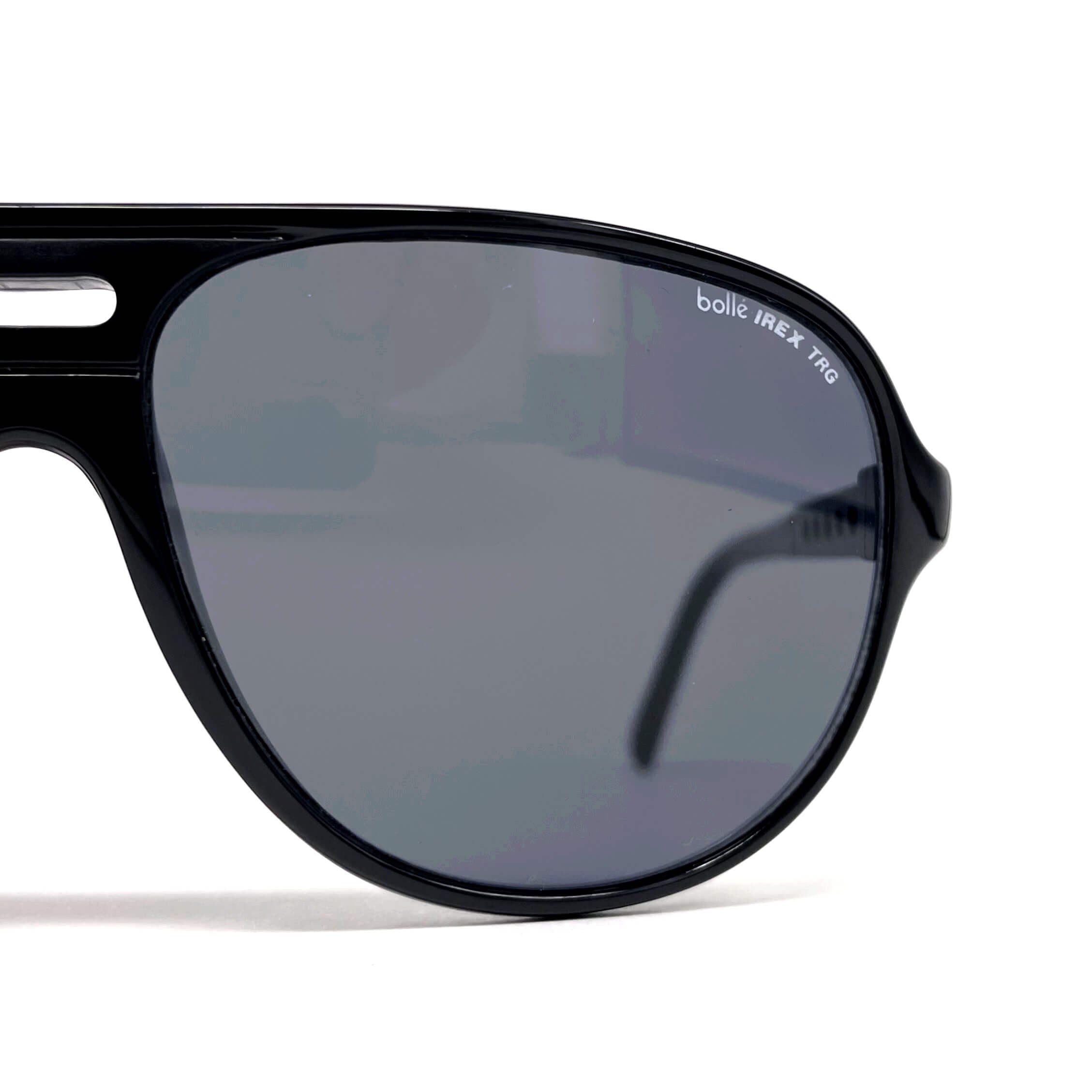 Vintage BOLLE 424 Irex TRG black aviator sports sunglasses
