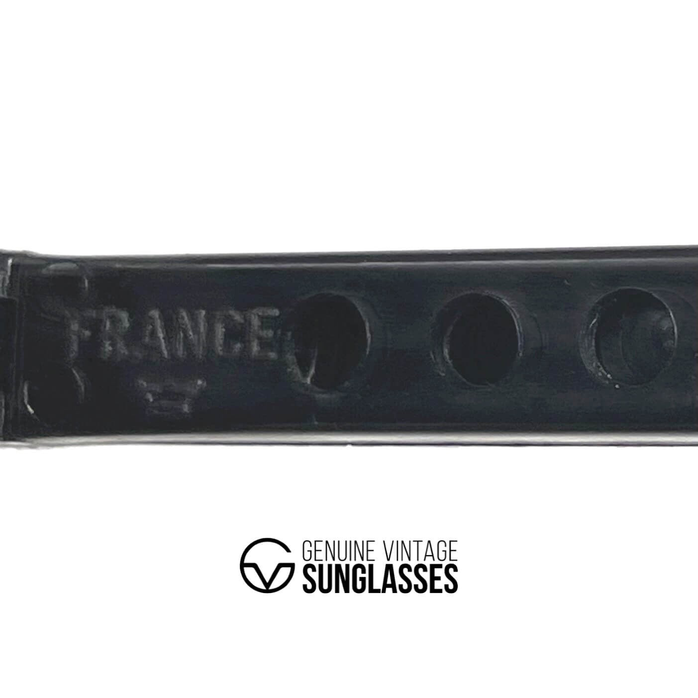 Vintage BOLLE 8378 black leather glacier sports sunglasses