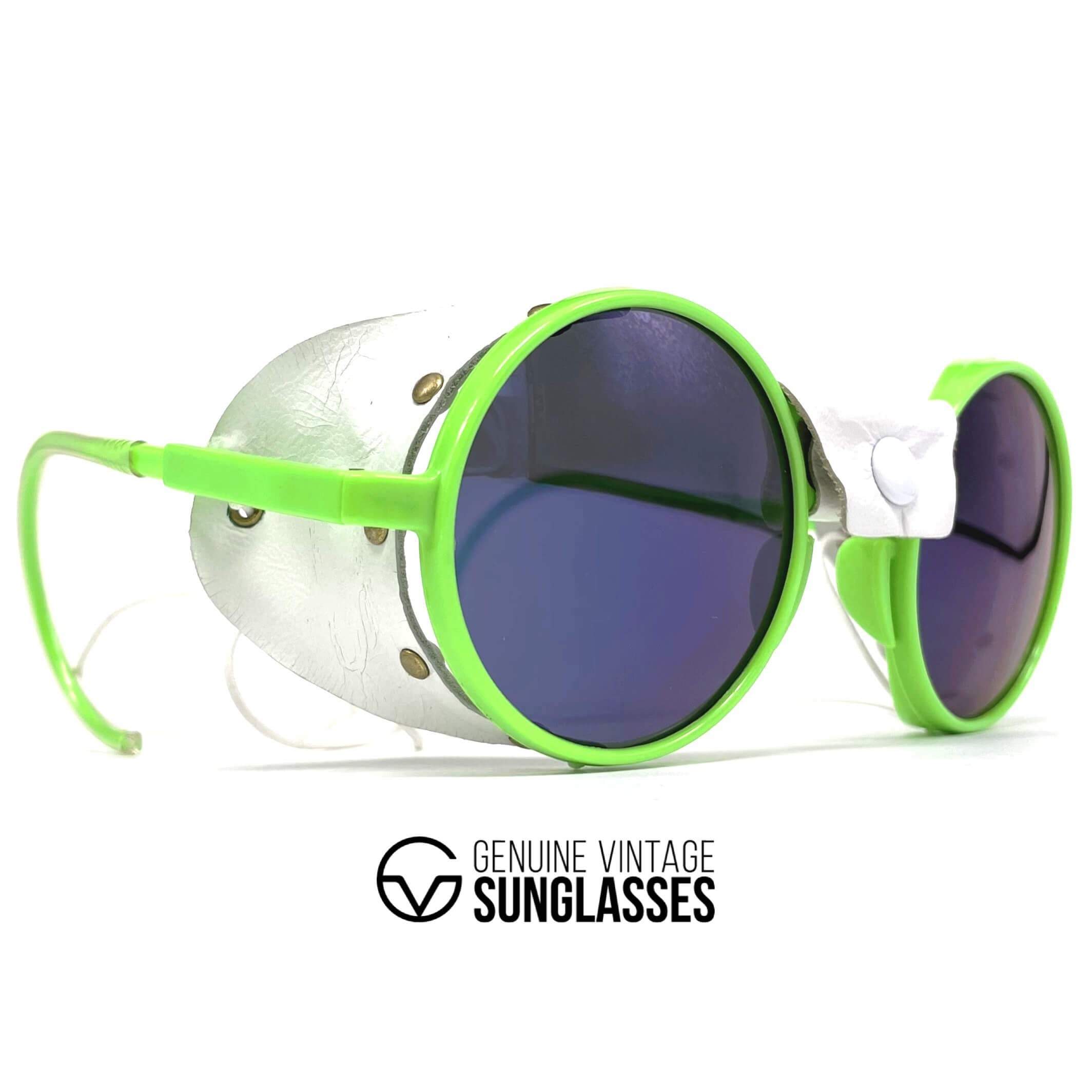 Vintage BOLLE Acrylex yellow glacier sports sunglasses