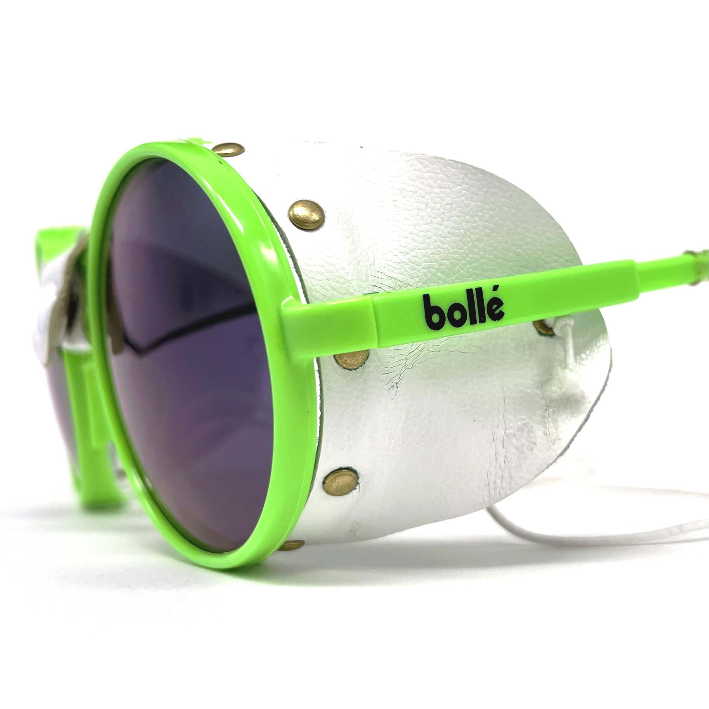 Vintage BOLLE Acrylex yellow glacier sports sunglasses