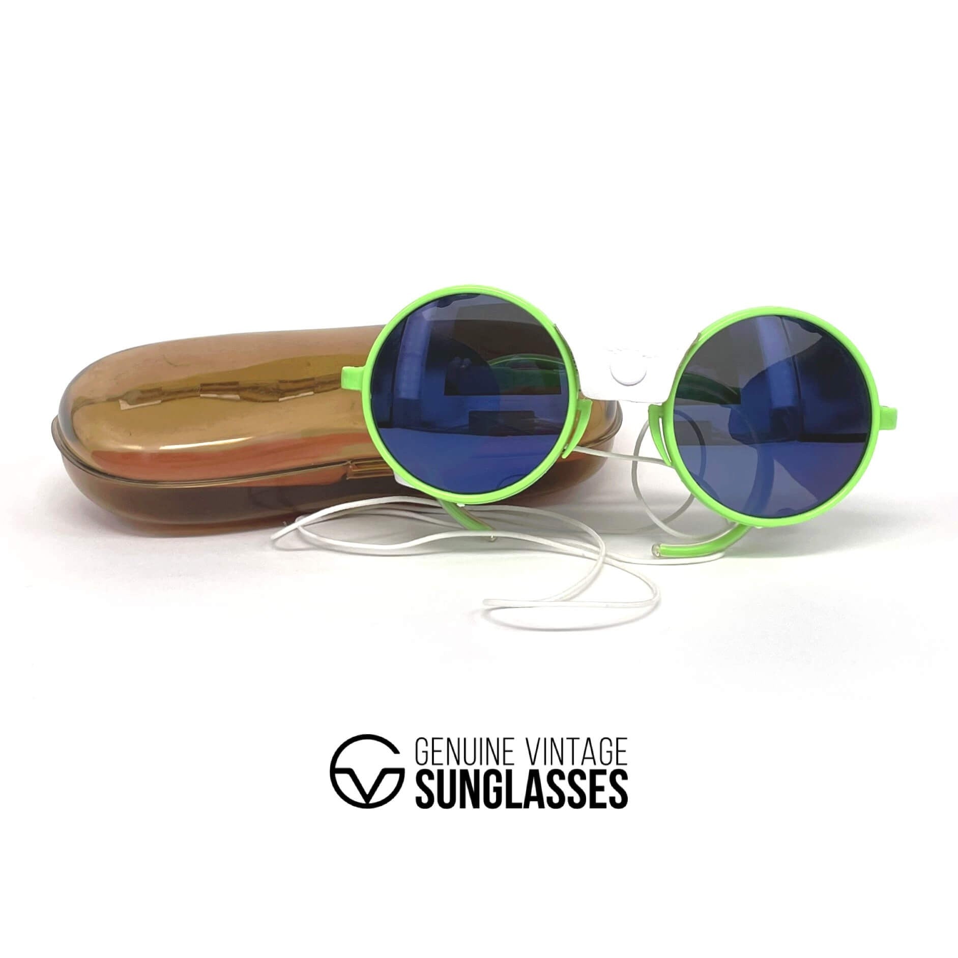 Vintage BOLLE Acrylex yellow glacier sports sunglasses