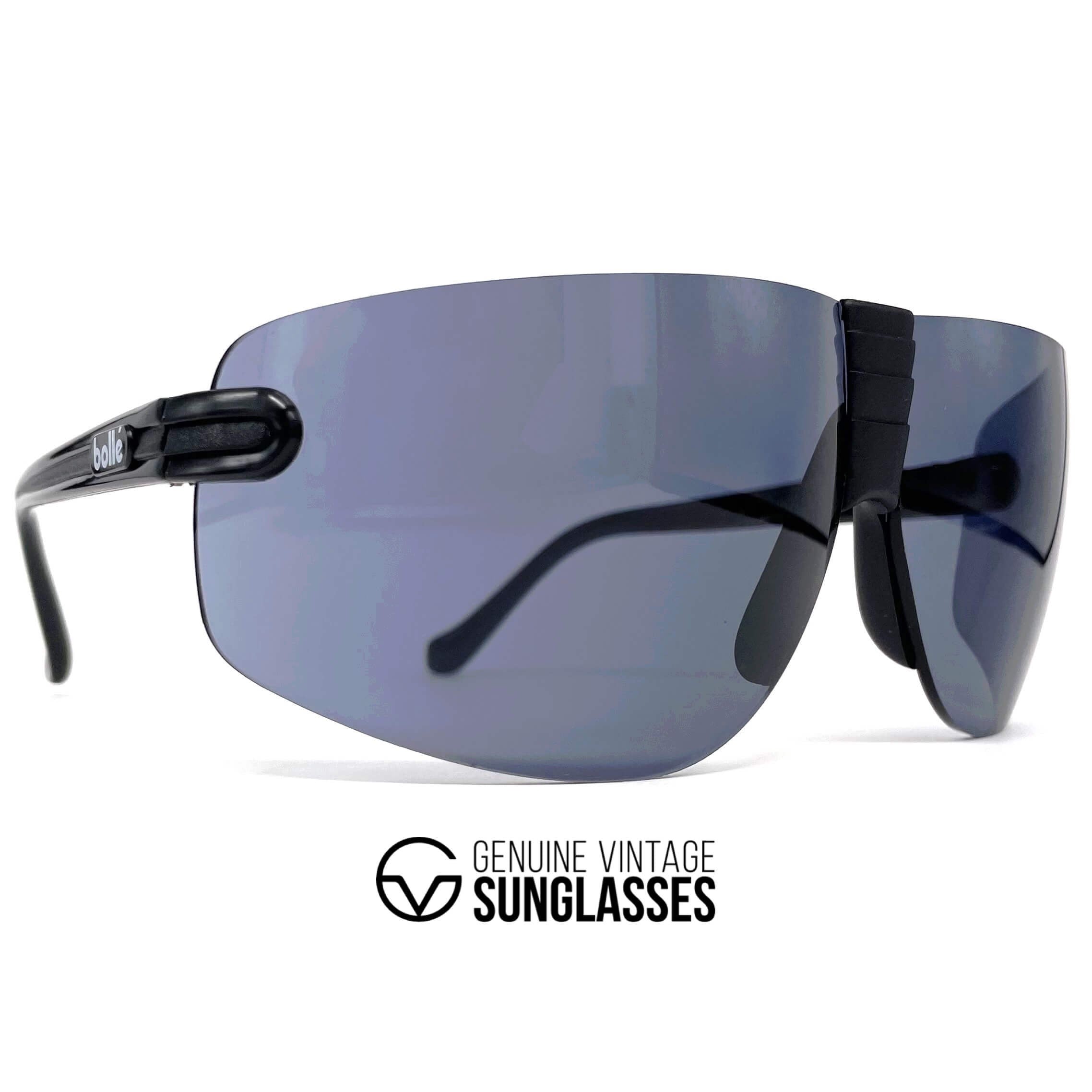Vintage BOLLE Contour black XXL sports sunglasses