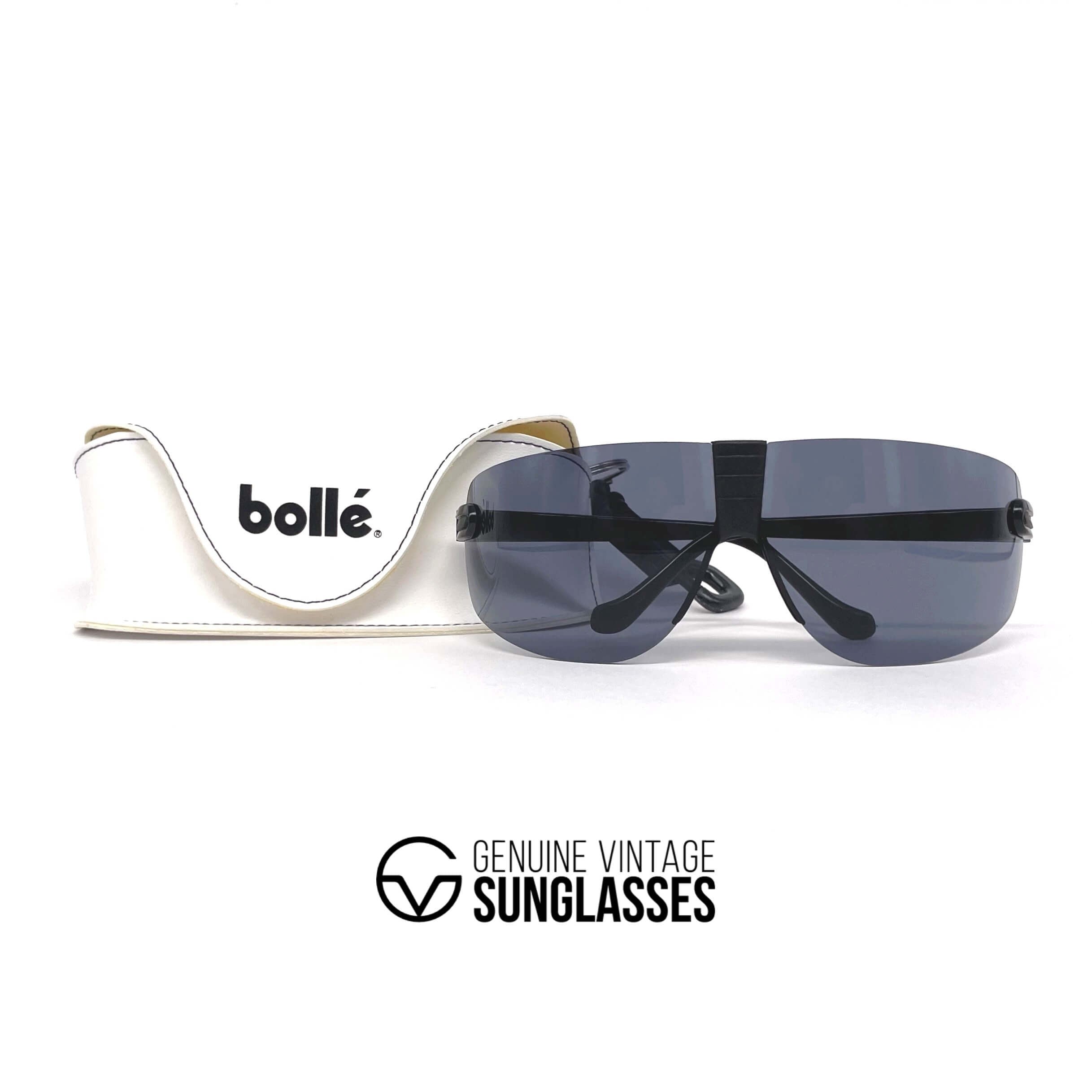 Vintage BOLLE Contour black XXL sports sunglasses