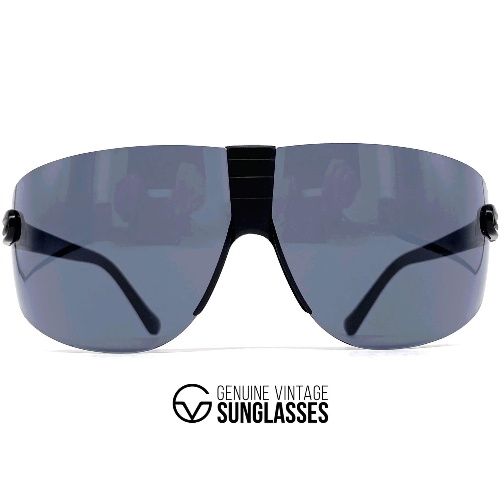 Vintage BOLLE Contour black XXL sports sunglasses