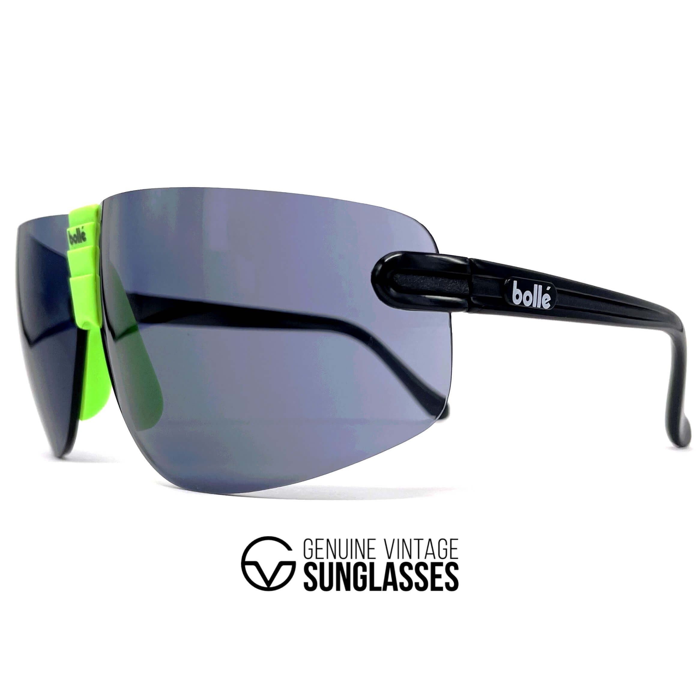Vintage BOLLE Contour black XXL sports sunglasses