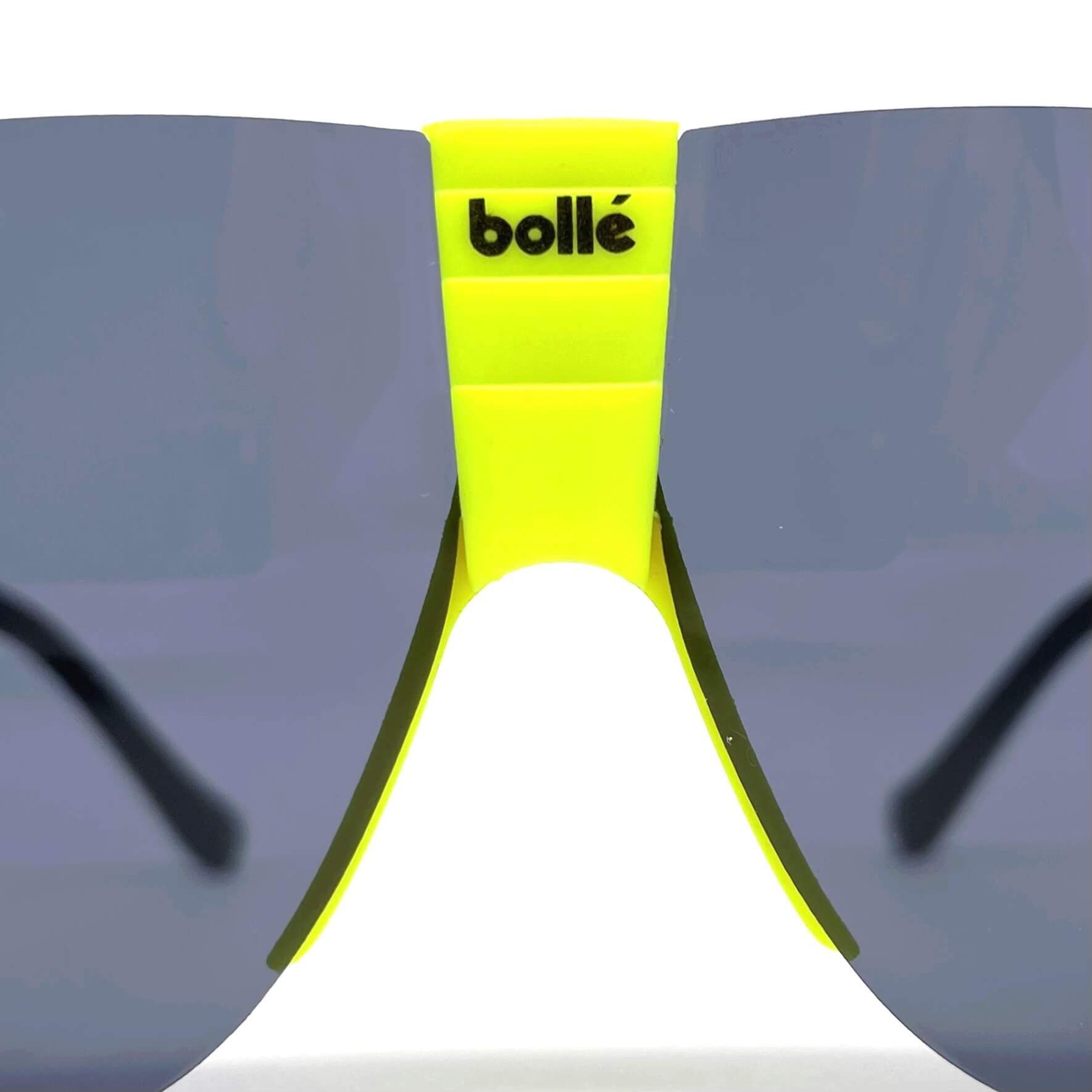 Vintage BOLLE Contour black yellow XXL sports sunglasses