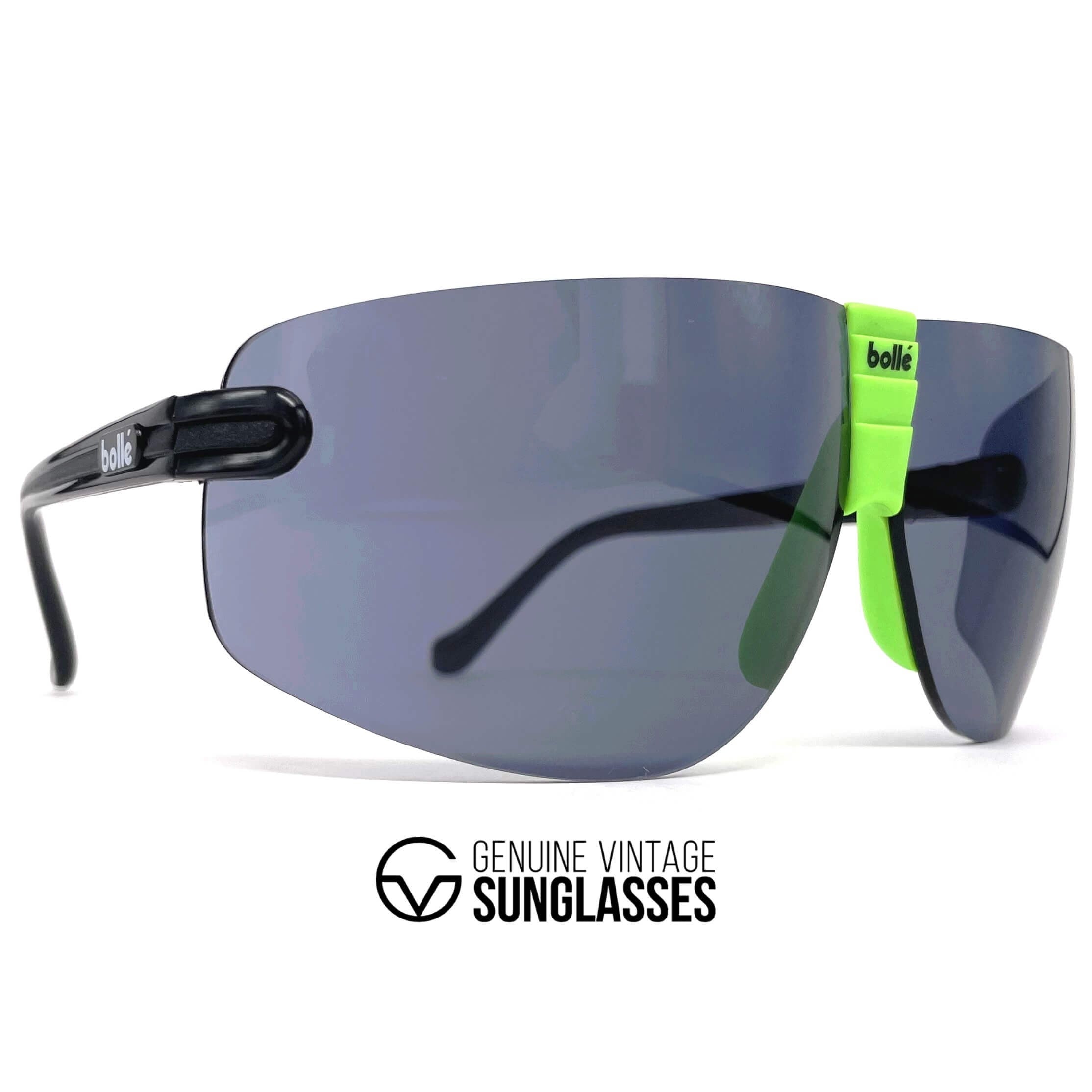Vintage BOLLE Contour black XXL sports sunglasses