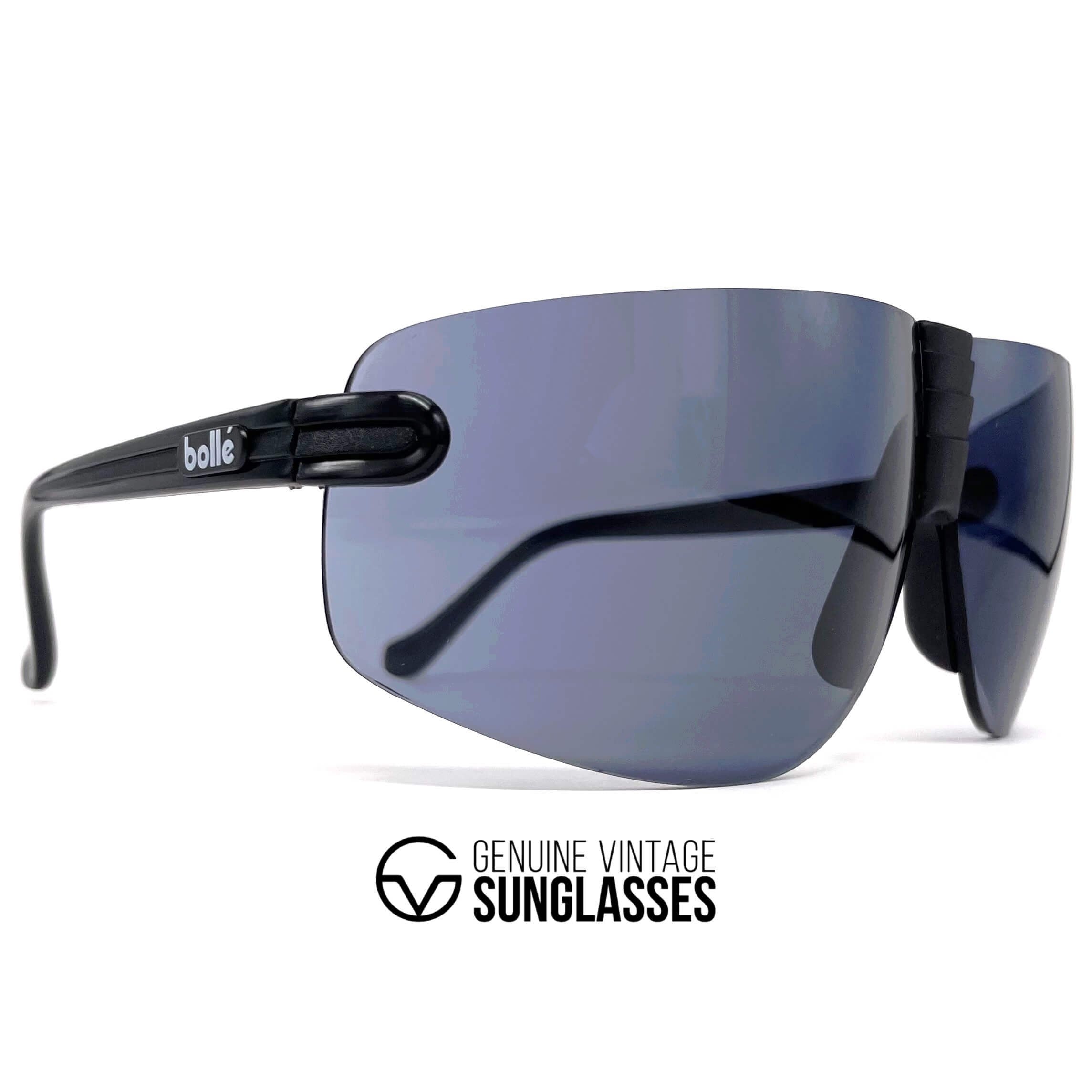 Vintage BOLLE Contour black XXL sports sunglasses
