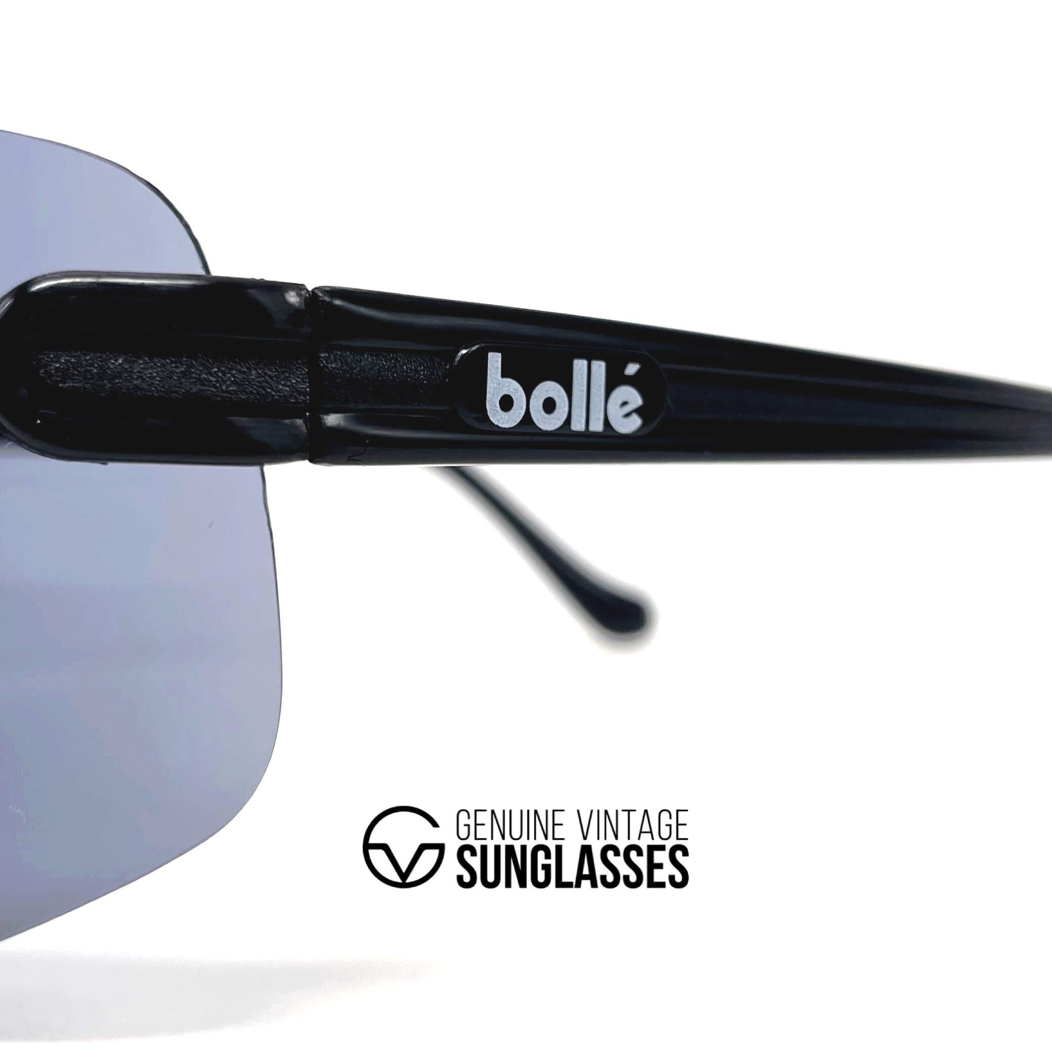 Vintage BOLLE Contour black XXL sports sunglasses