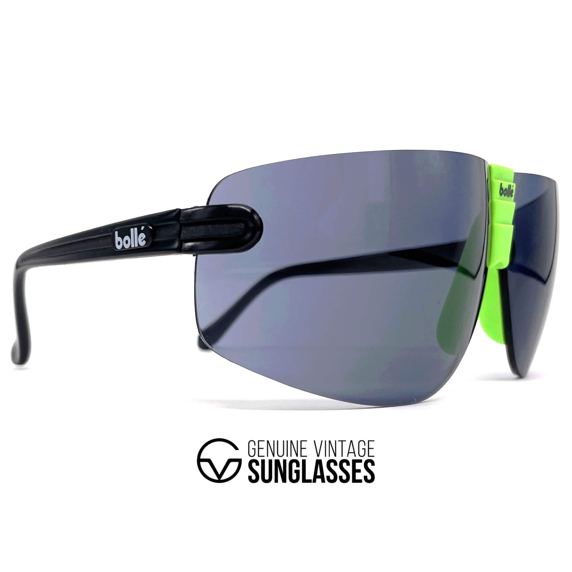 Vintage BOLLE Contour black XXL sports sunglasses