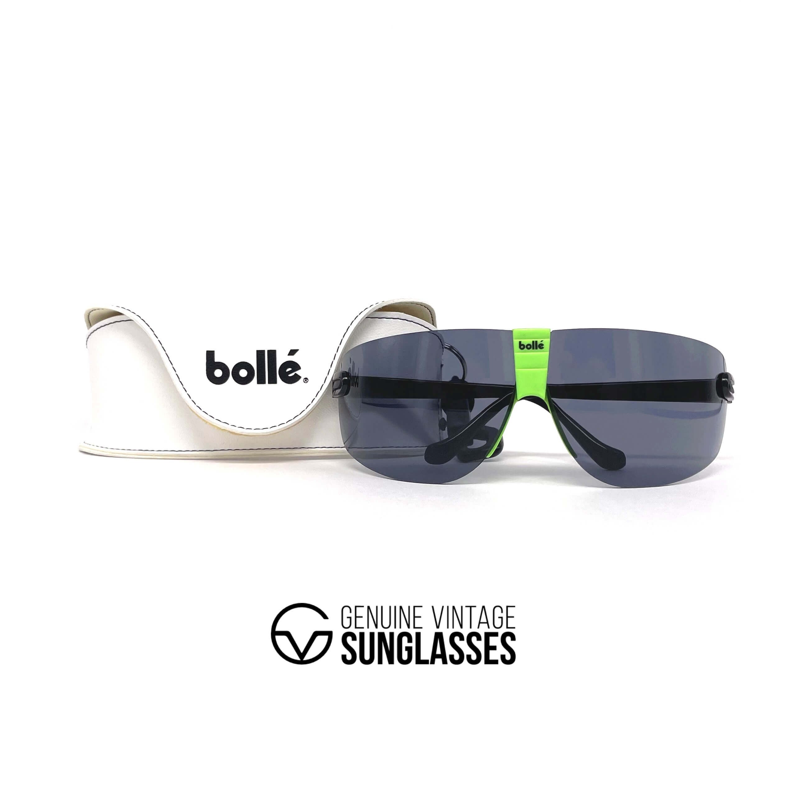 Vintage BOLLE Contour black XXL sports sunglasses