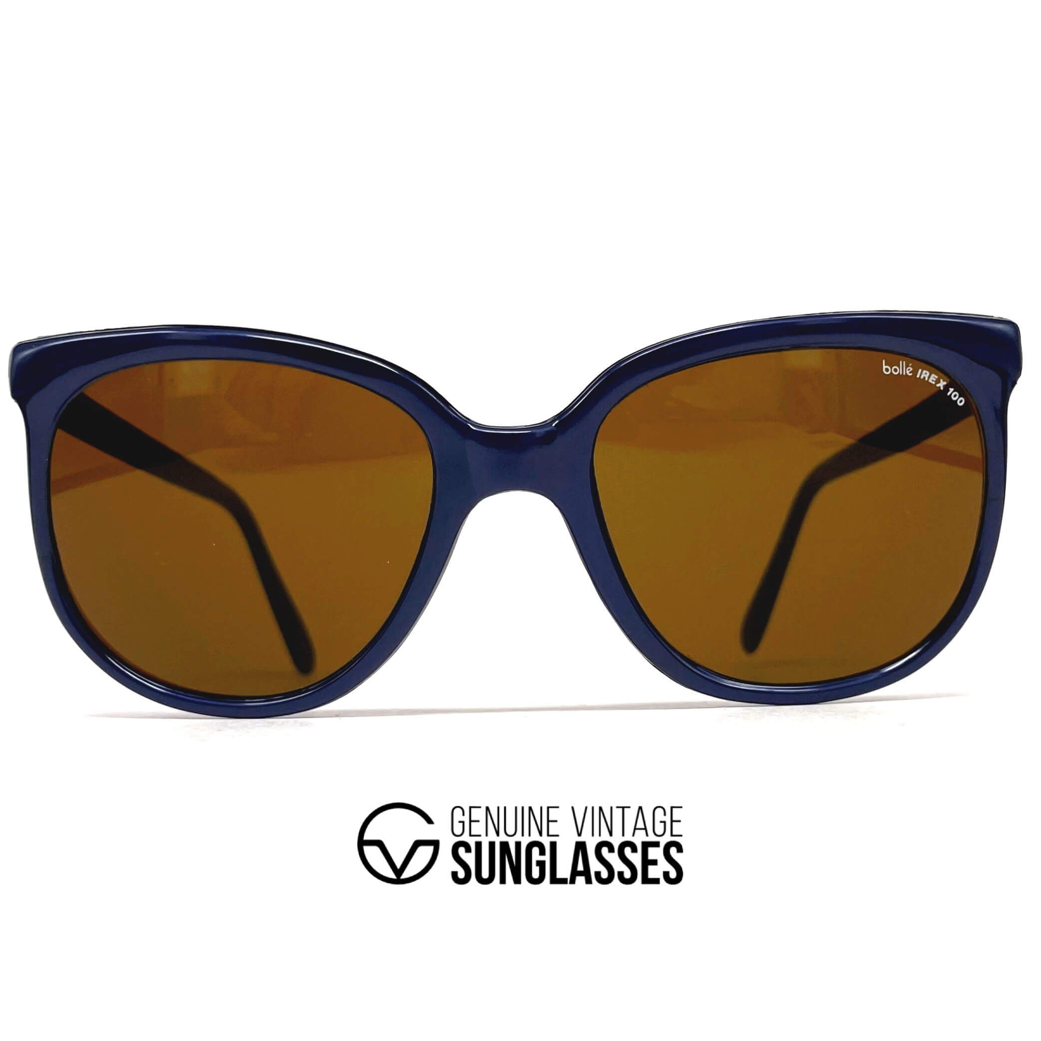Vintage BOLLE Irex 100 blue nylon sports sunglasses