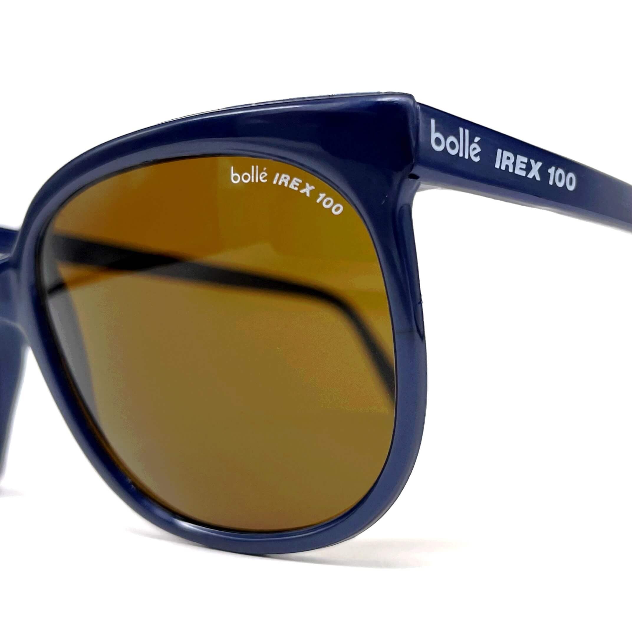 Vintage BOLLE Irex 100 blue nylon sports sunglasses