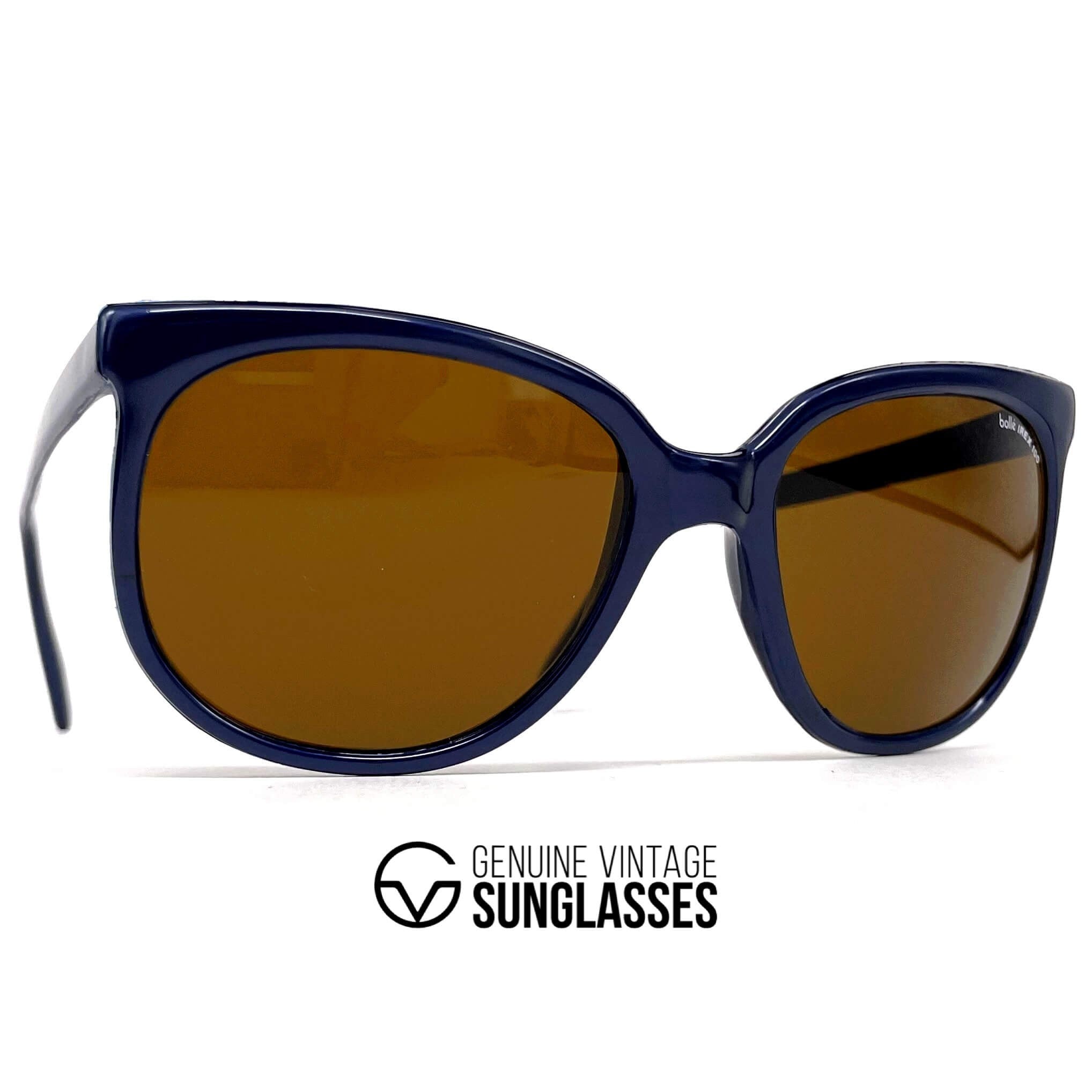 Vintage BOLLE Irex 100 blue nylon sports sunglasses