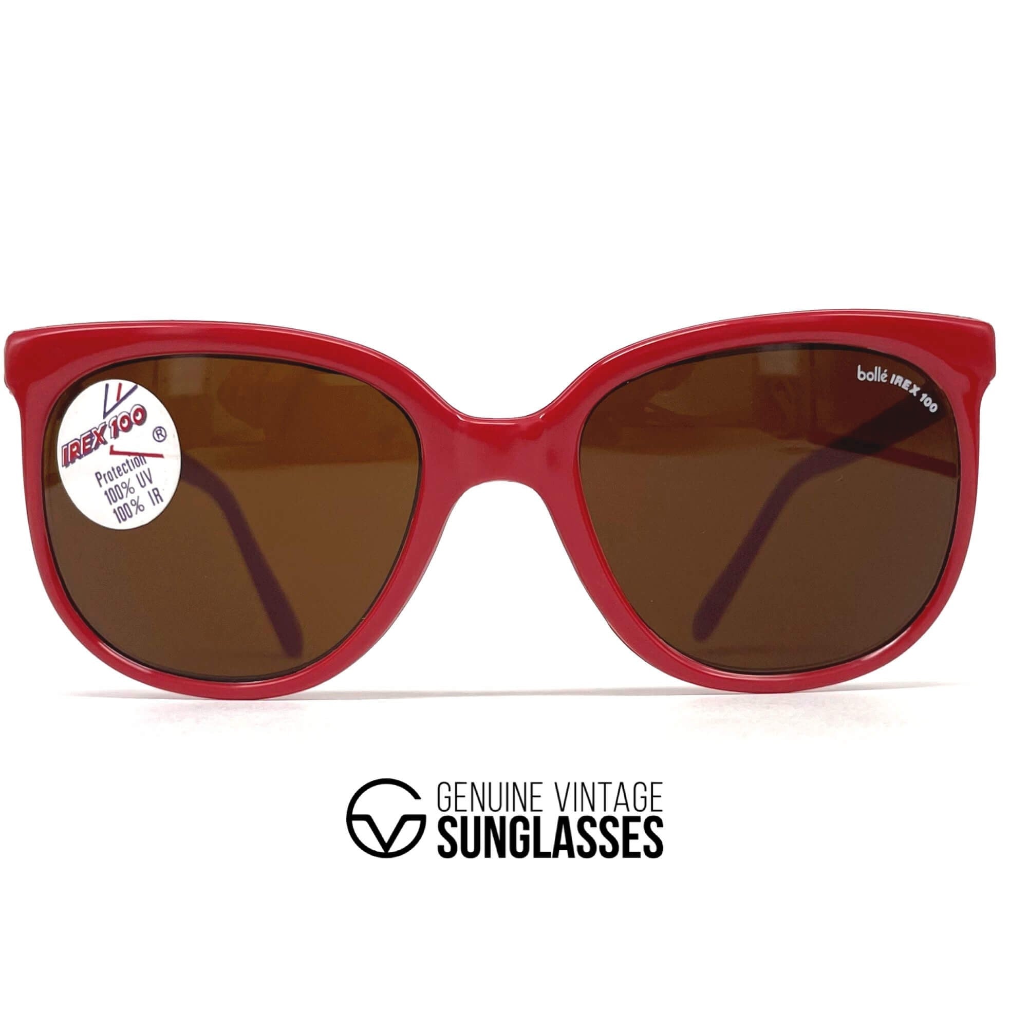 Vintage BOLLE Irex 100 red nylon sports sunglasses