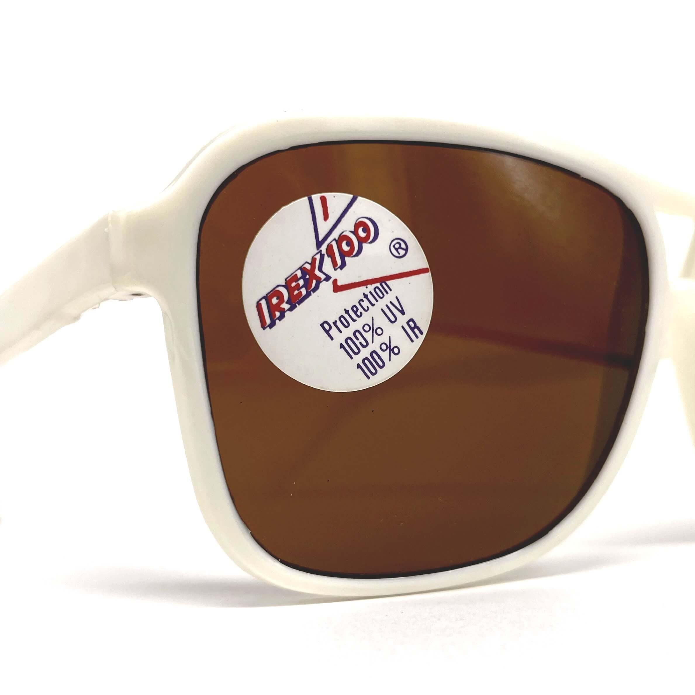 Vintage BOLLE Irex 100 white nylon aviator sunglasses