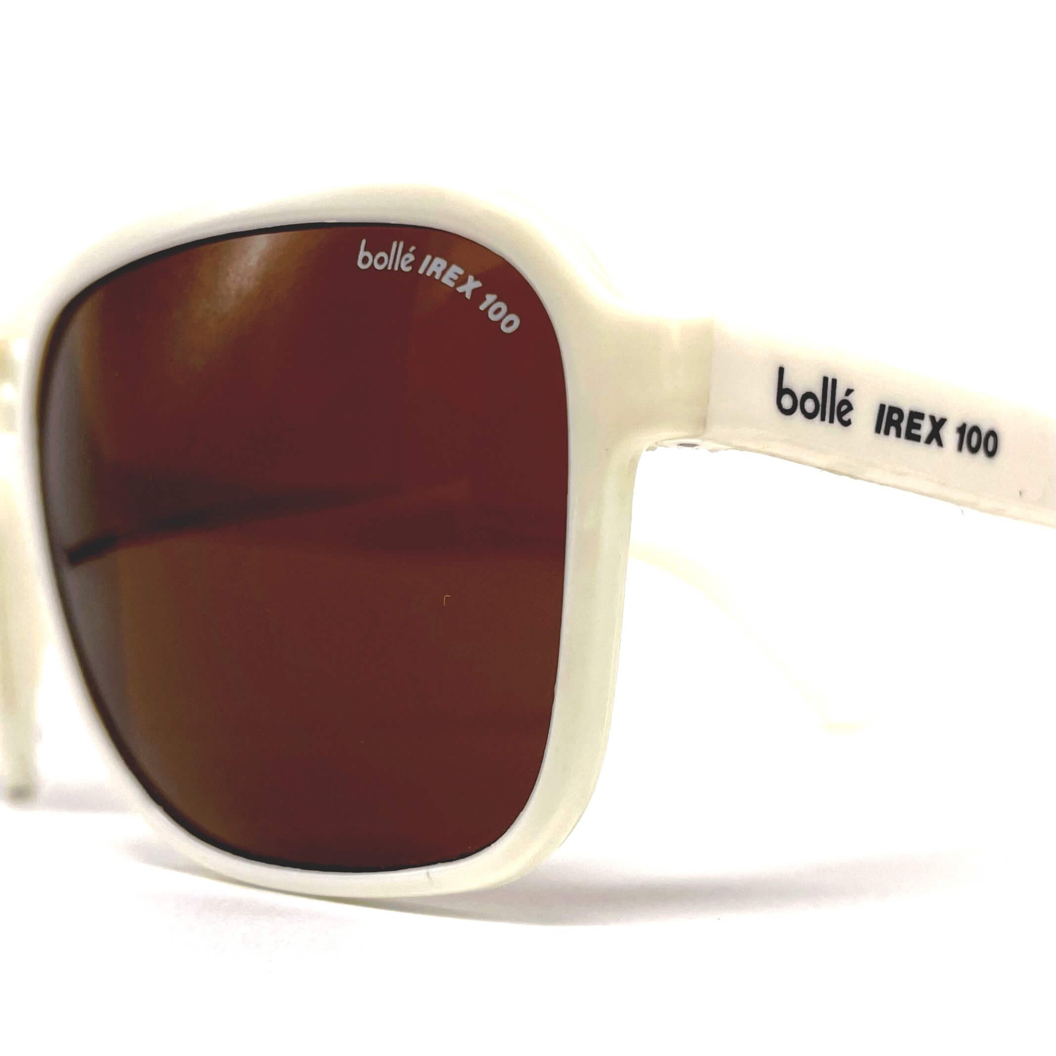 Vintage BOLLE Irex 100 white nylon aviator sunglasses