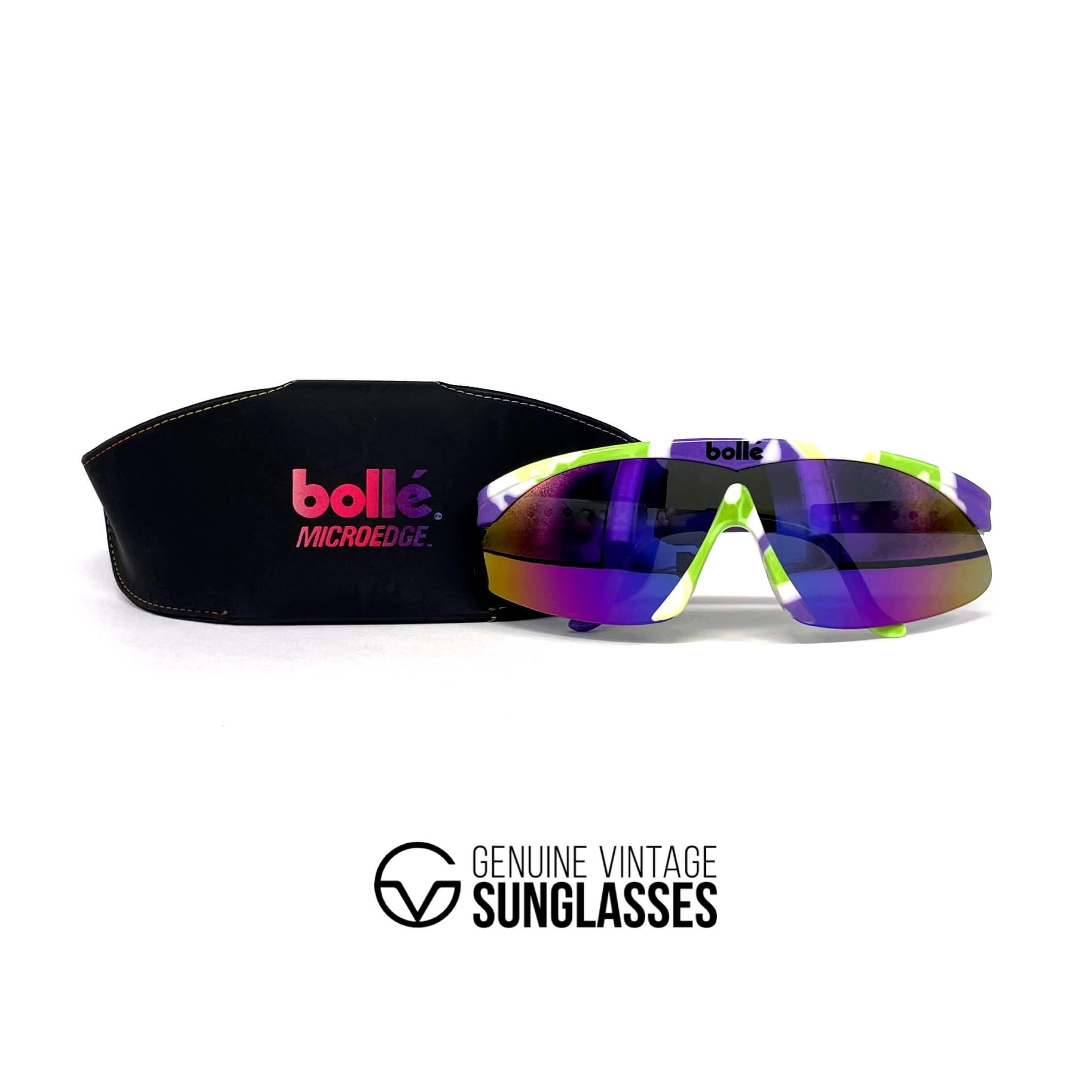 Vintage BOLLE Microedge sports shield sunglasses