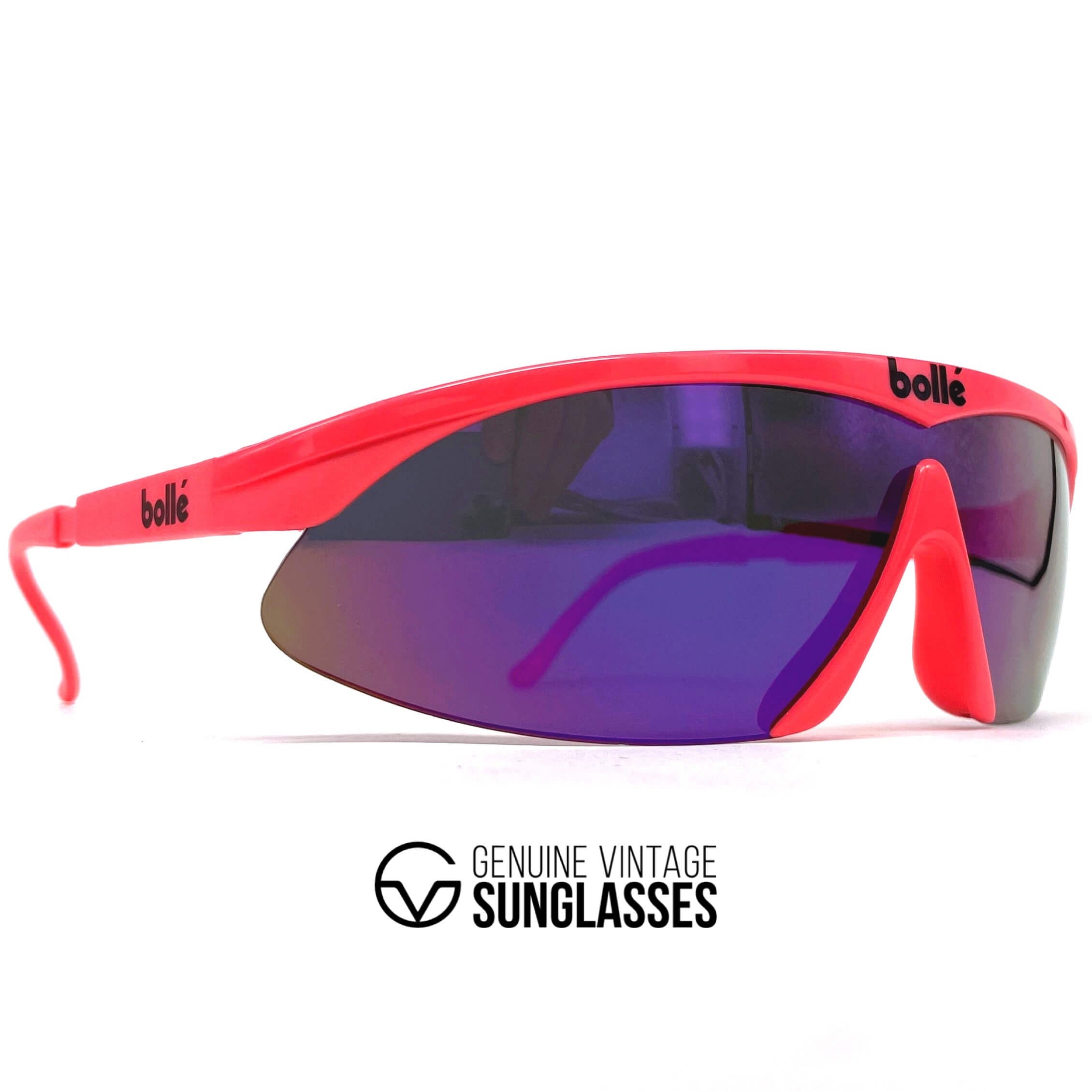 Vintage BOLLE Microedge sports shield sunglasses