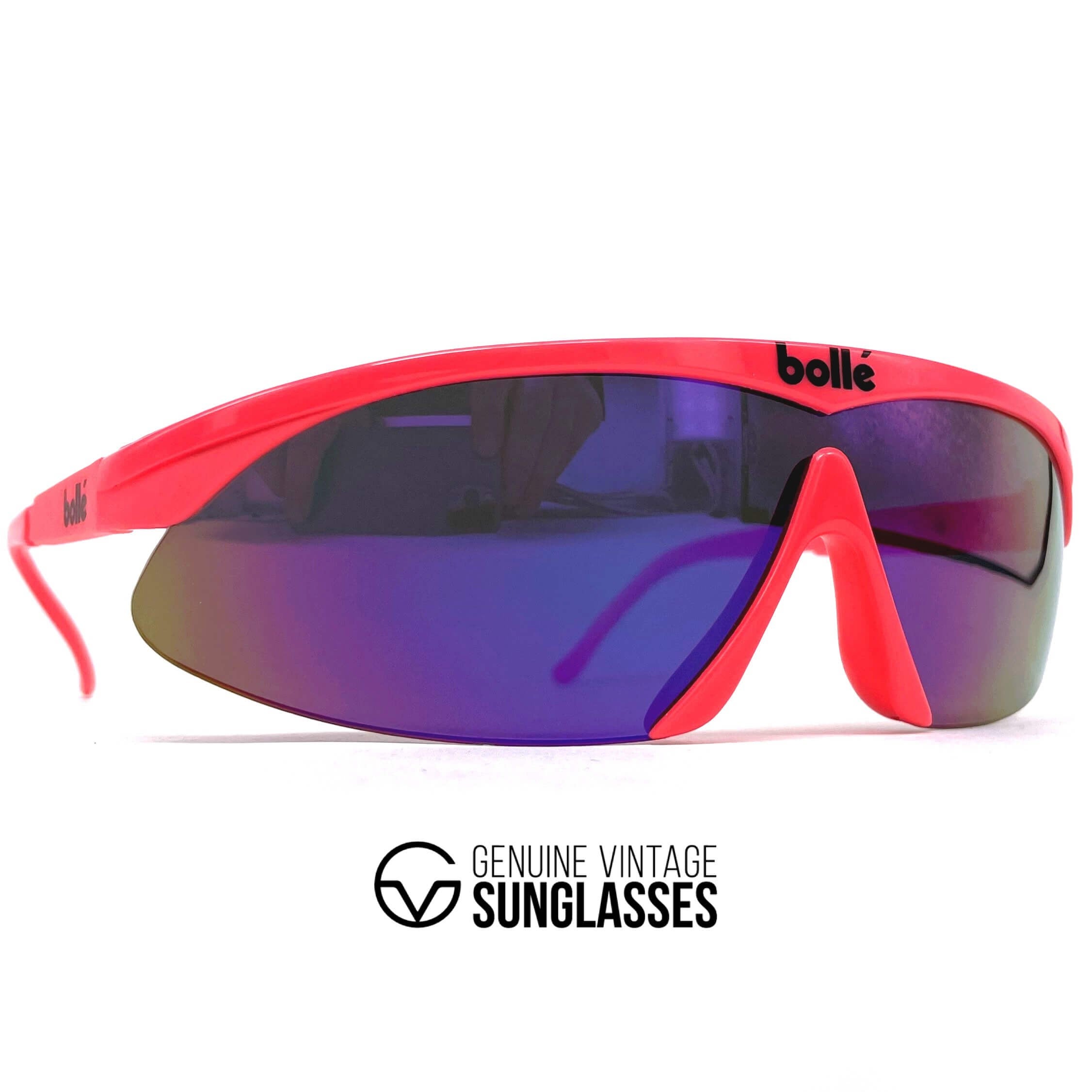 Vintage BOLLE Microedge sports shield sunglasses