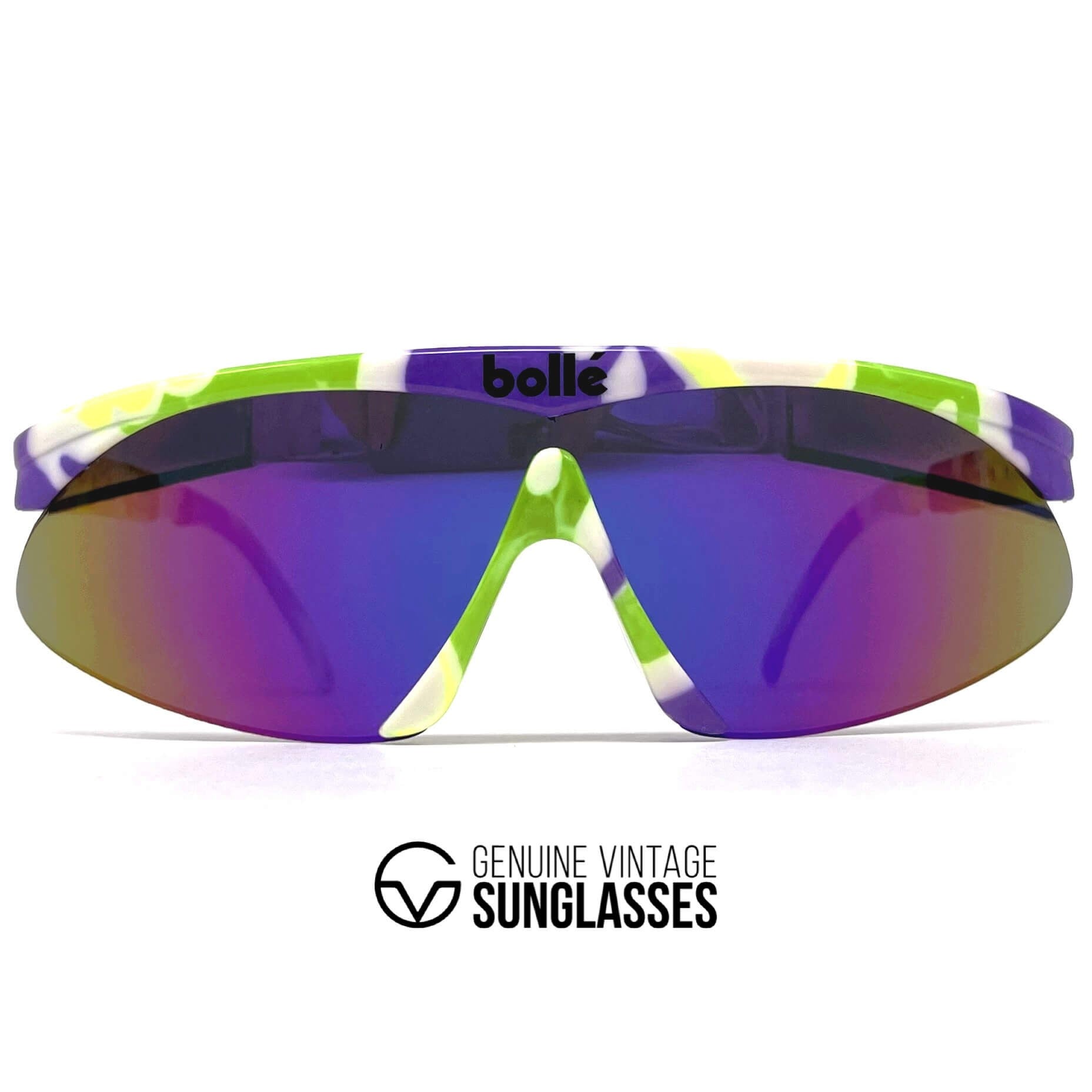 Vintage BOLLE Microedge sports shield sunglasses