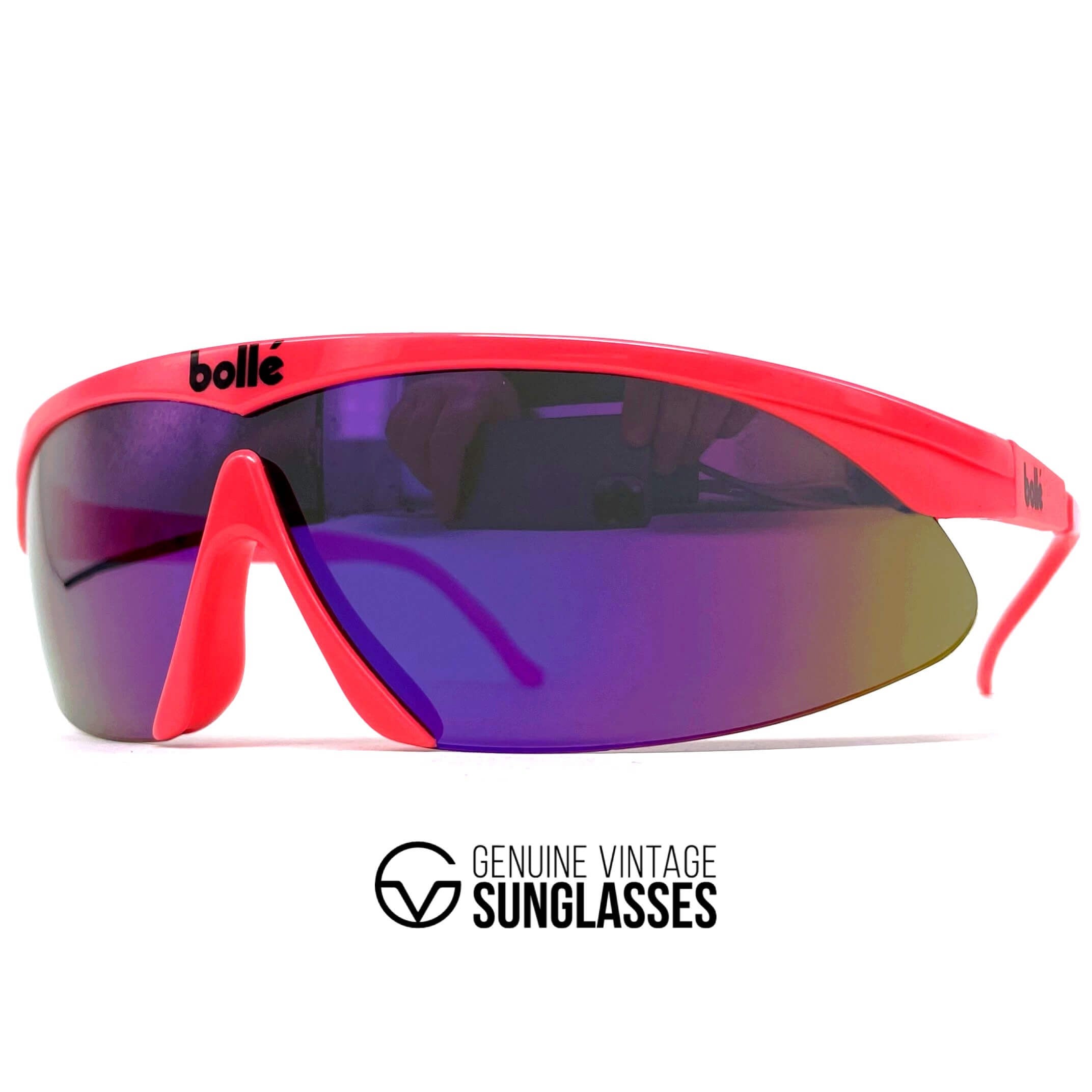 Vintage BOLLE Microedge sports shield sunglasses