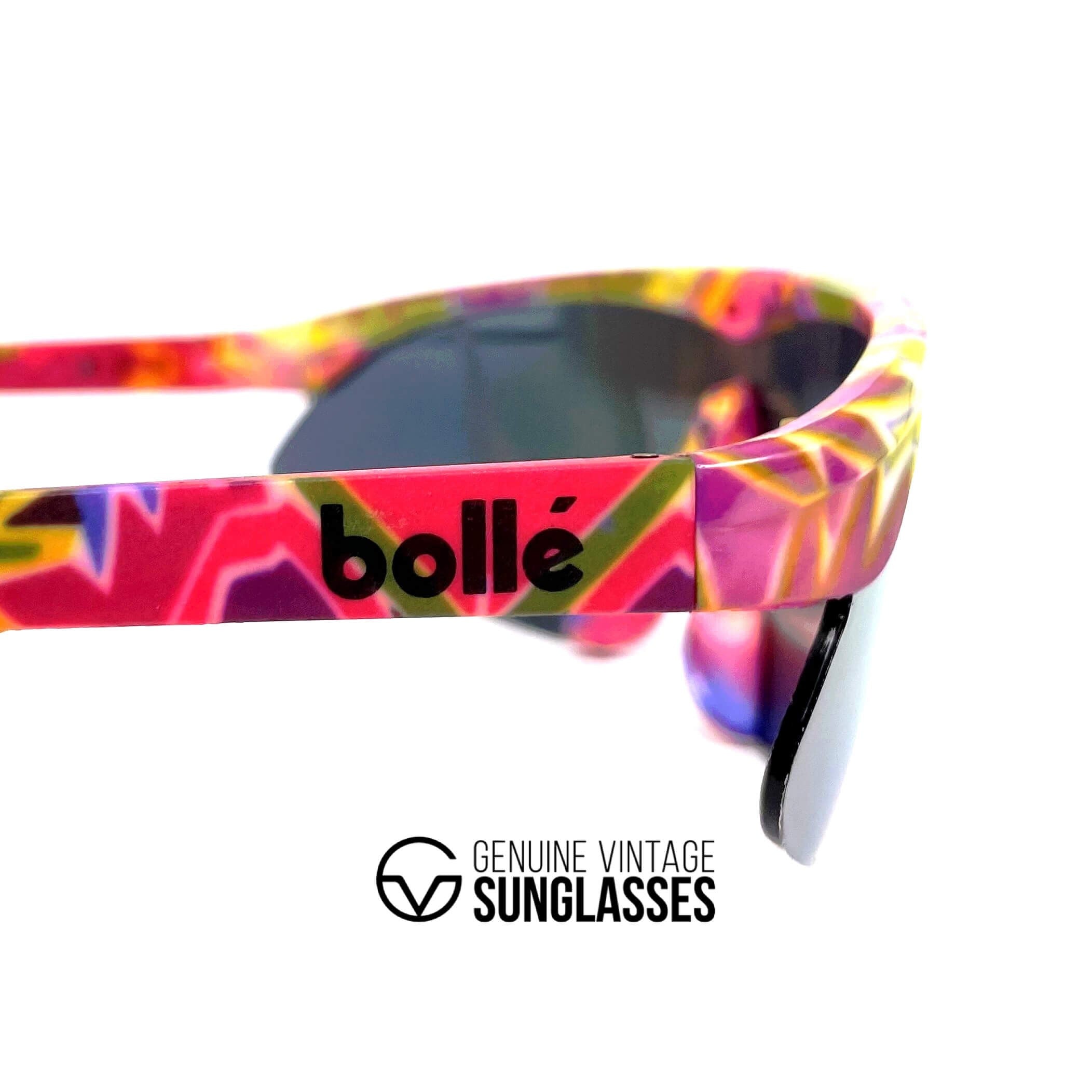 Vintage BOLLE Microedge sports shield sunglasses