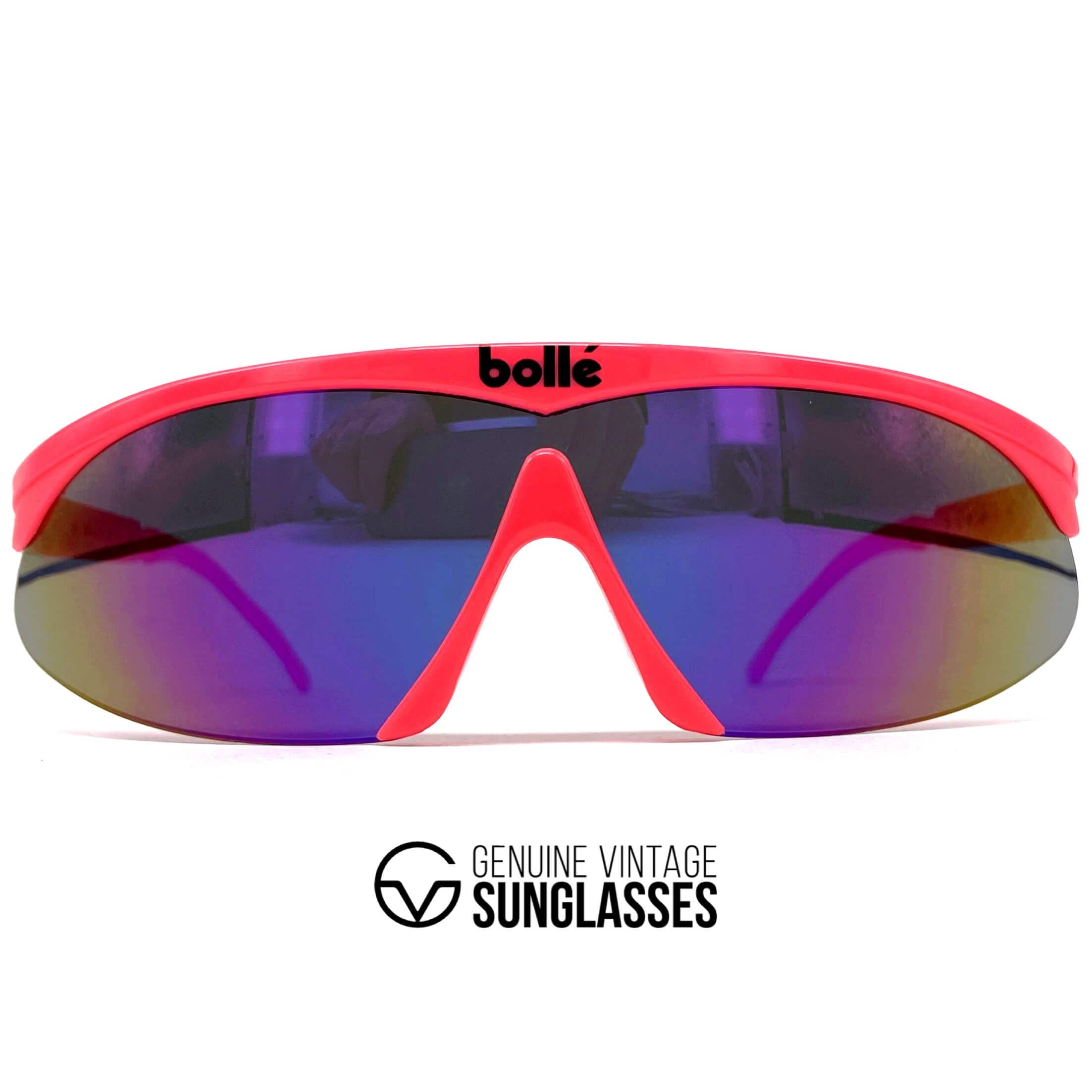 Vintage BOLLE Microedge sports shield sunglasses