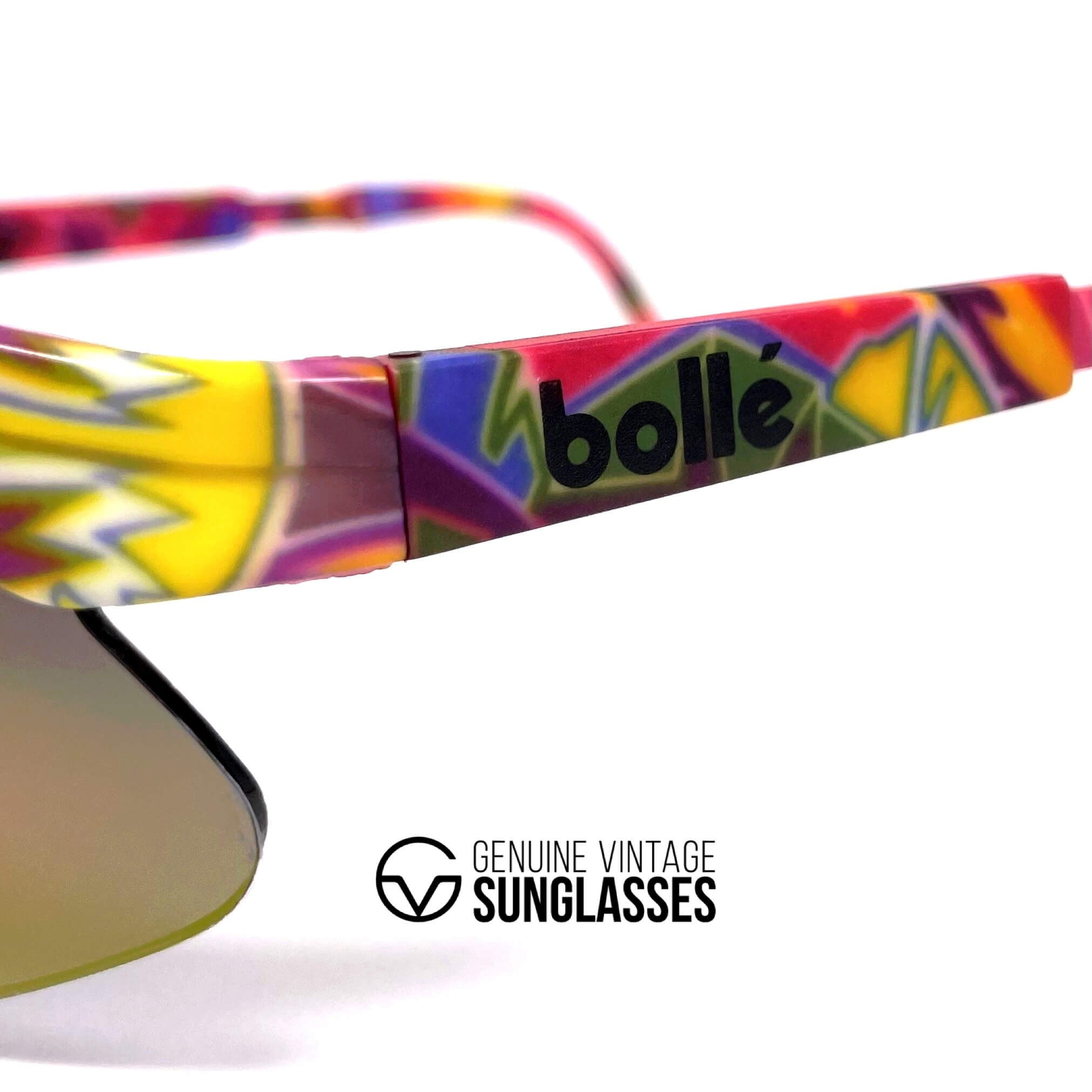 Vintage BOLLE Microedge sports shield sunglasses