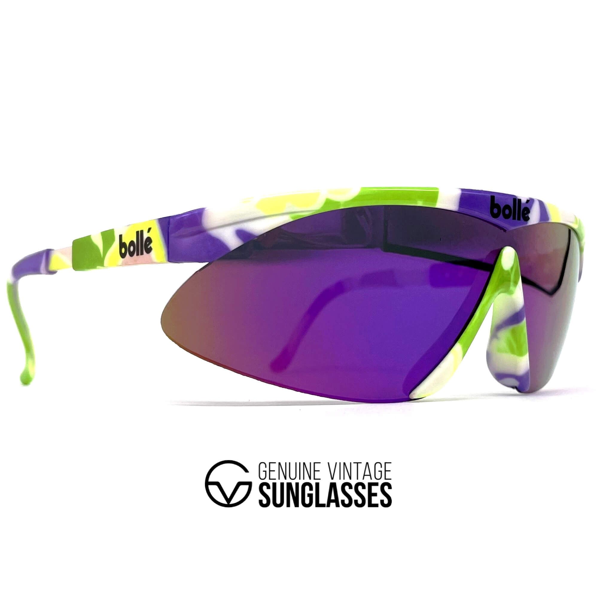 Vintage BOLLE Microedge sports shield sunglasses