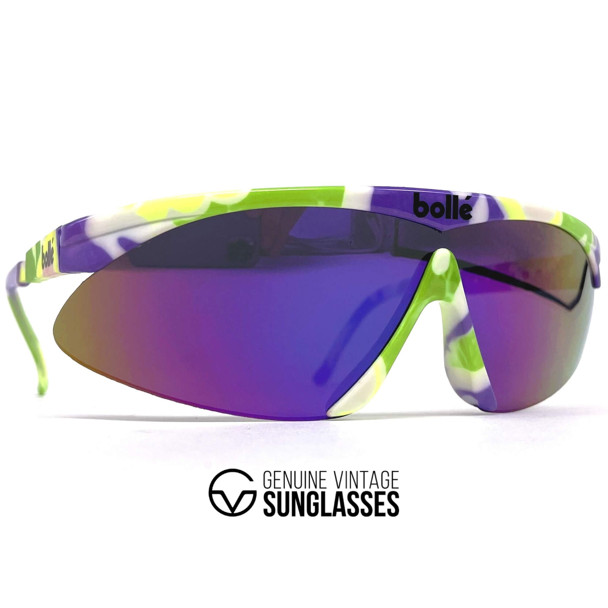 Vintage BOLLE Microedge sports shield sunglasses