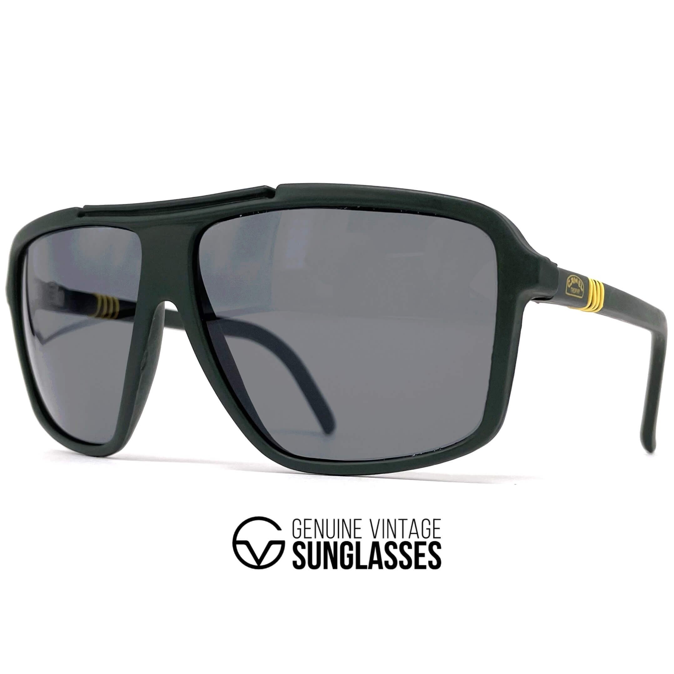 Vintage CAMEL Trophy grey aviator sunglasses