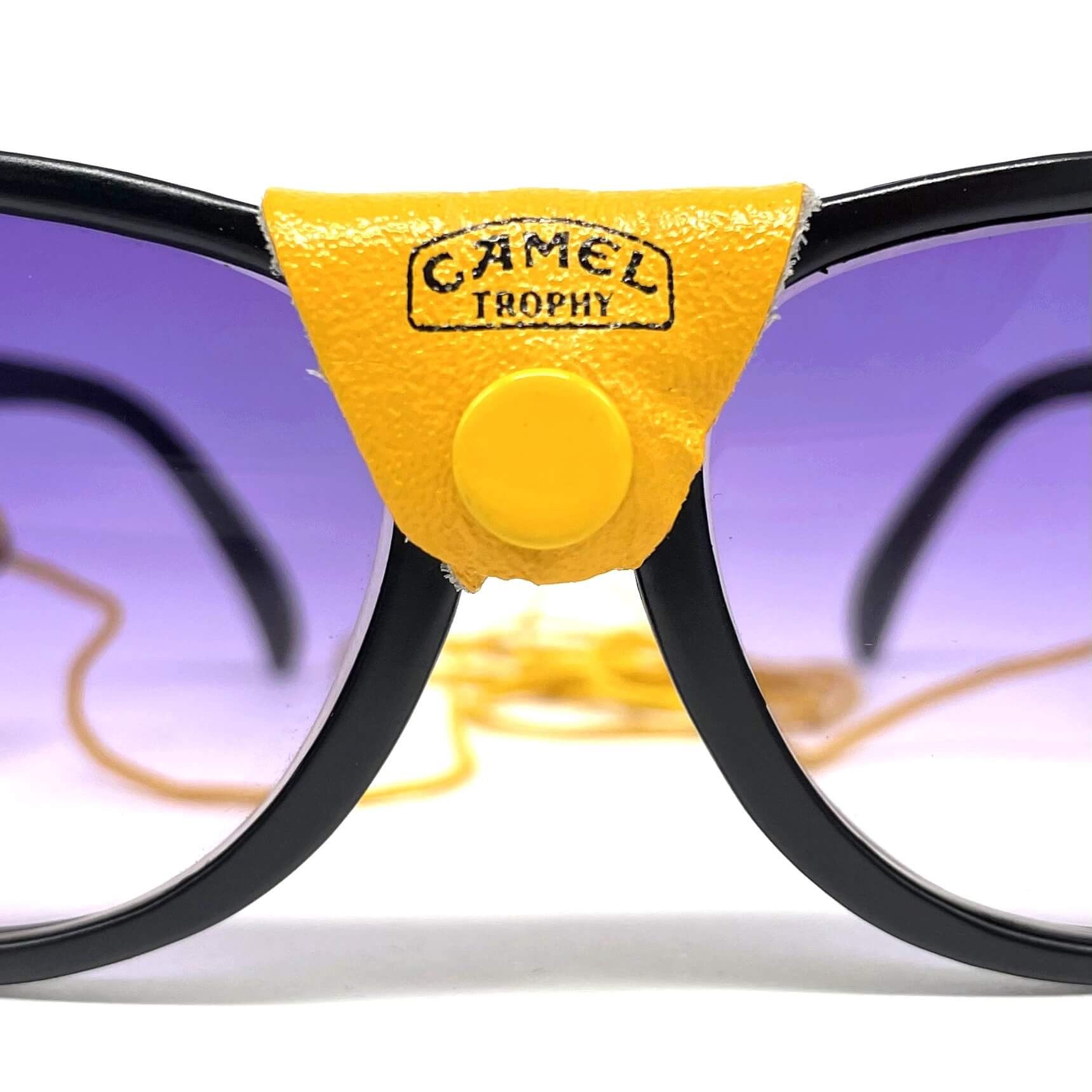 Vintage CAMEL Trophy leather glacier sports sunglasses